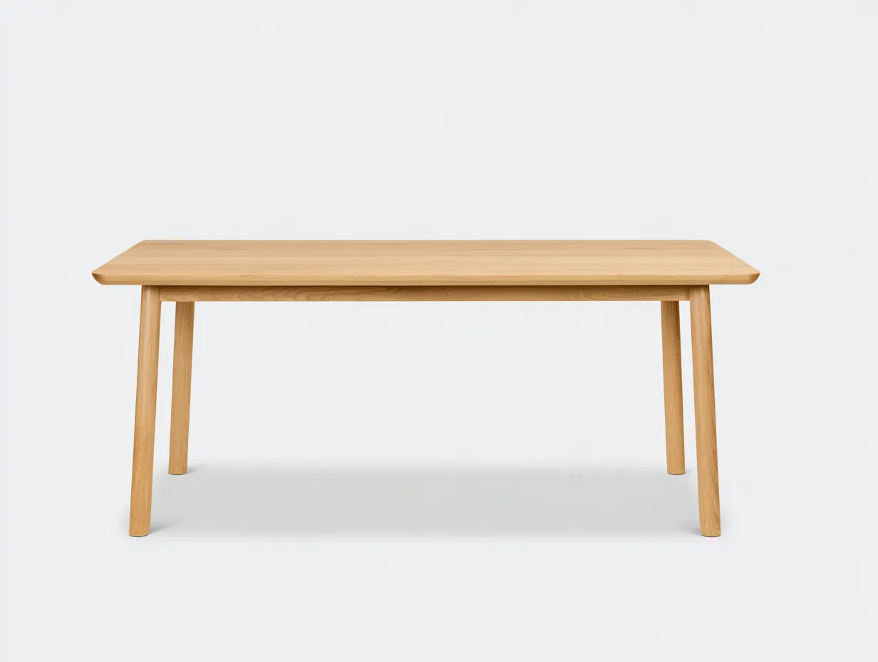 Table à manger en bois 150×80×75 cm - bois clair - style naturel pour balcon-Saronohaus