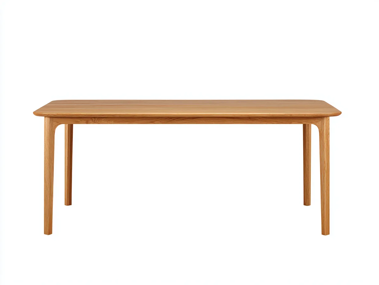 Table à manger 180×90×75 cm – bois naturel – style épuré pour terrasse-Kaluxmohome