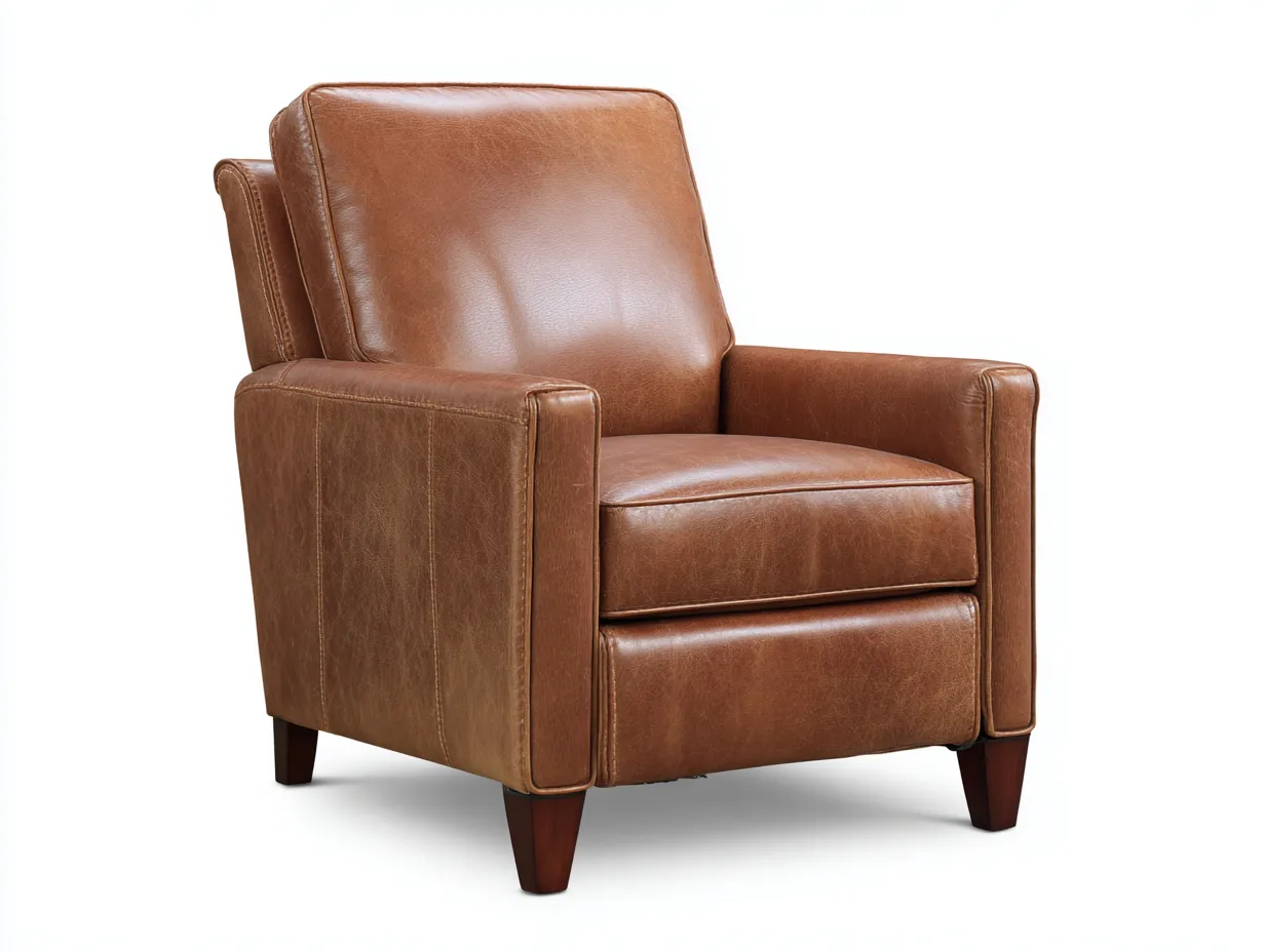Fauteuil inclinable 92×90×102 cm – cuir marron – confort moderne salon-Kaluxmohome