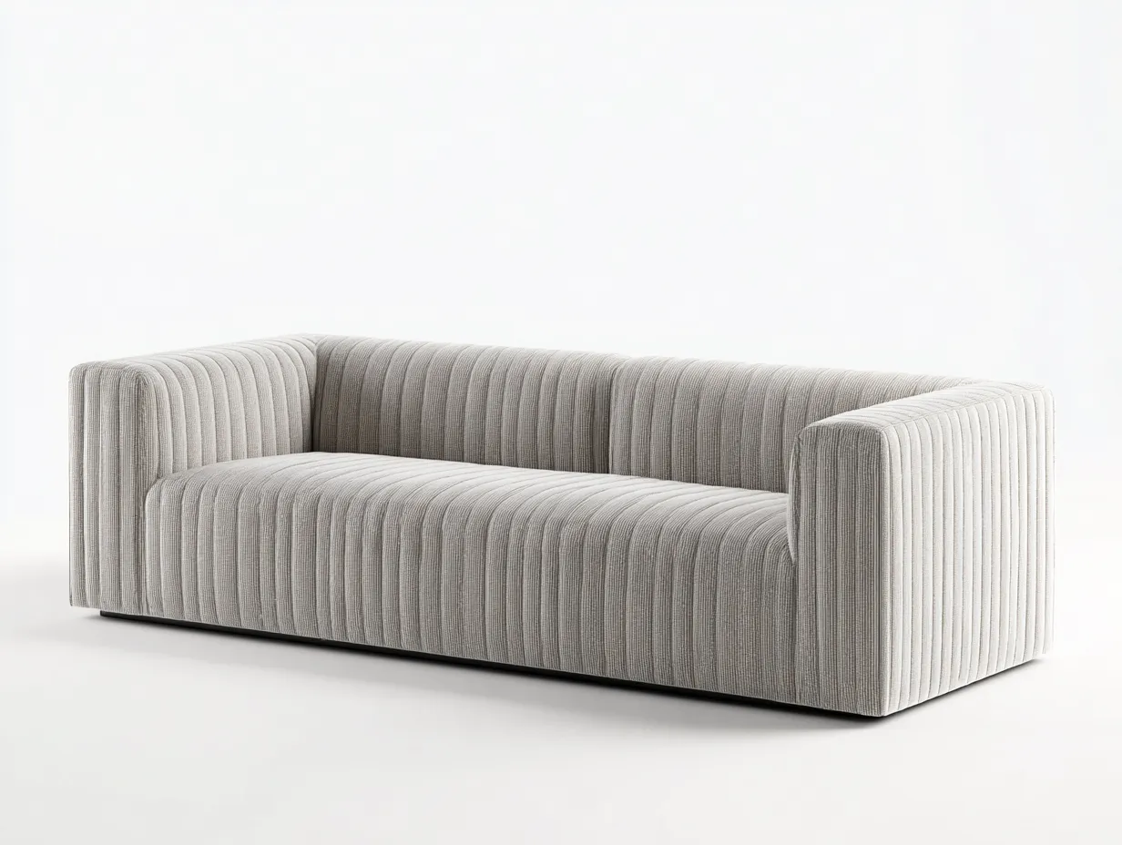 Canapé 2 places 230×96×78 cm – cuir marron – design contemporain salon-Kaluxmohome