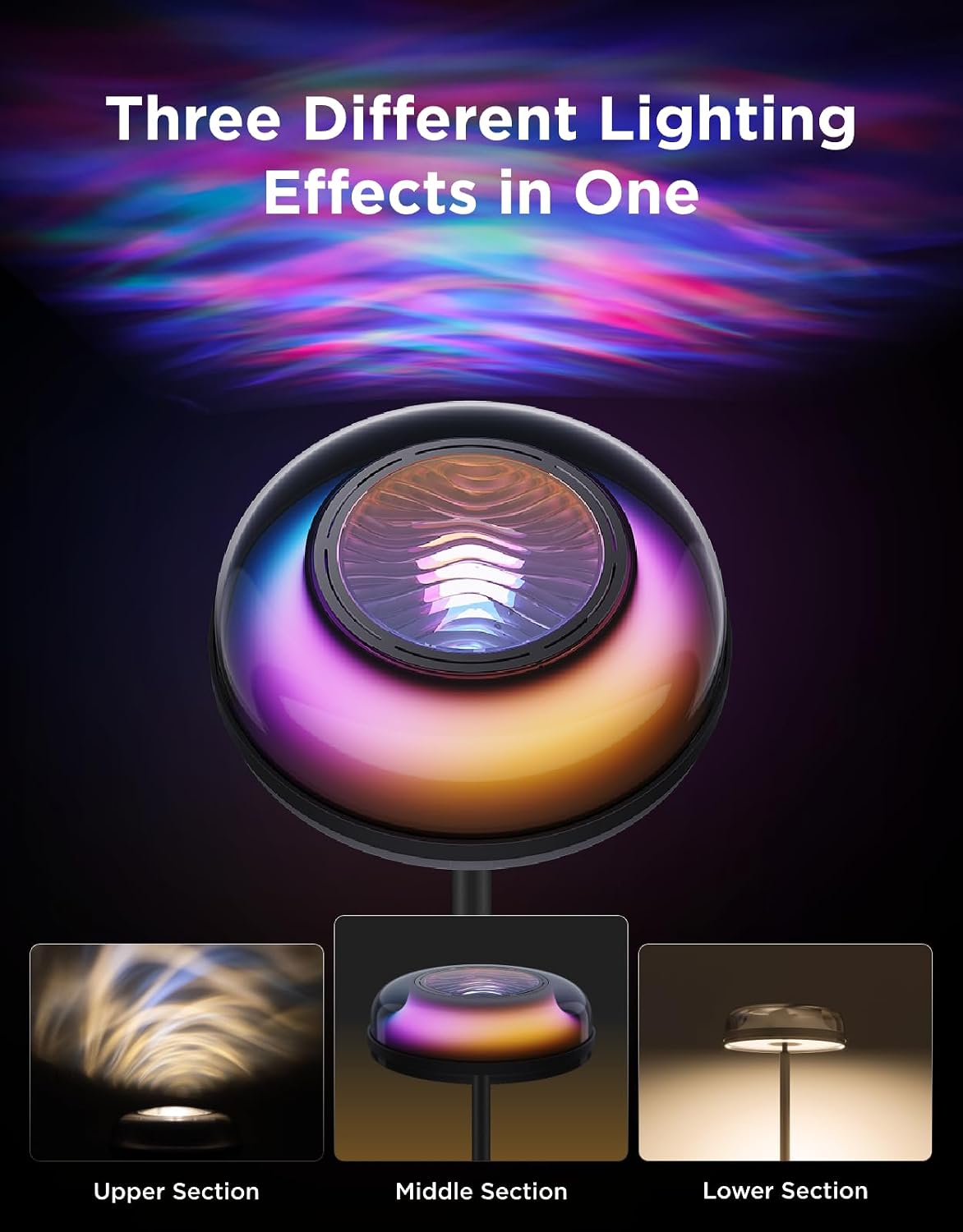 Aurora Ripple Uplighter — RGBIC Floor Lamp for Ambient Living