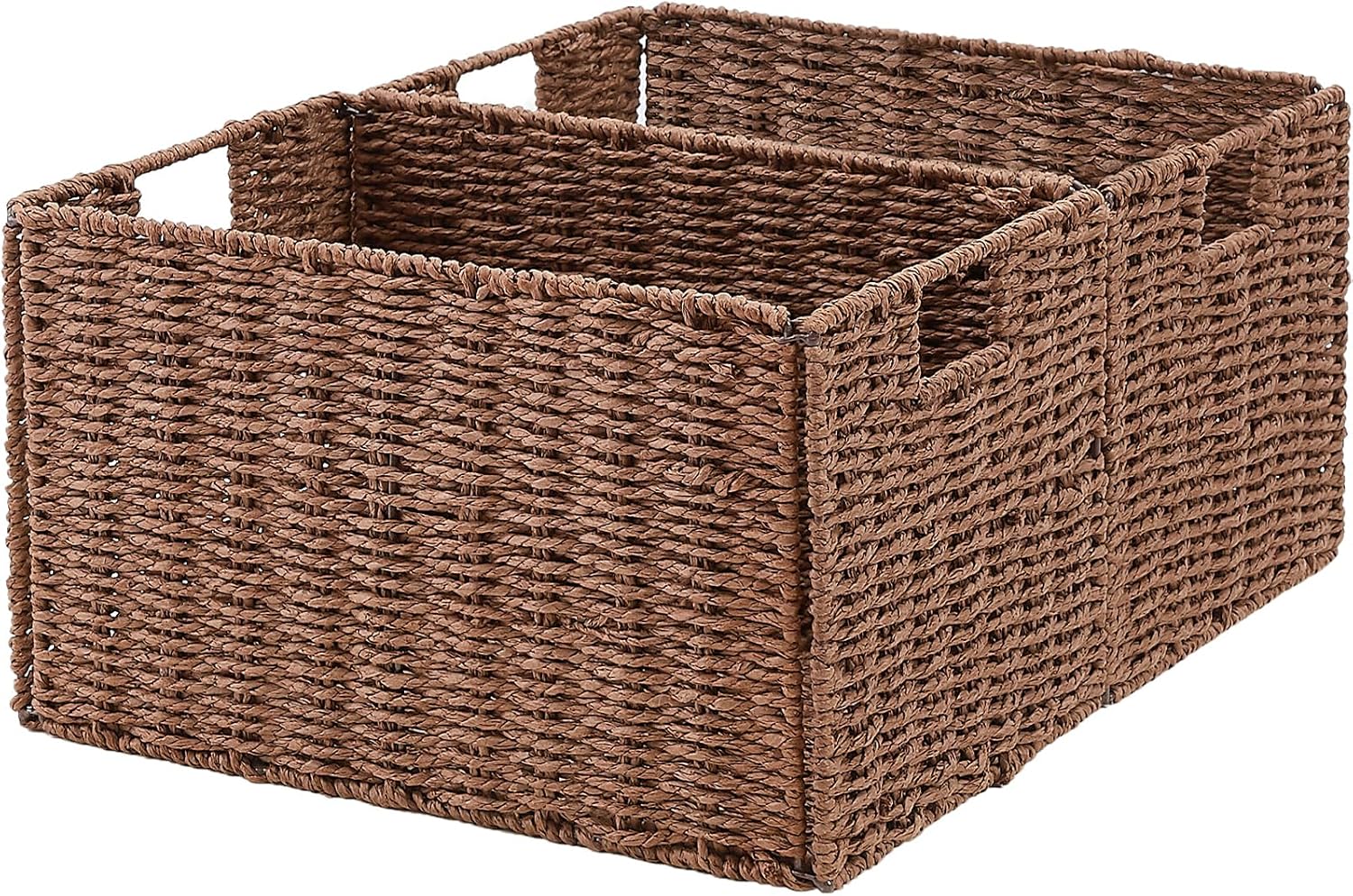Small Storage Baskets for Organizing Toilet Paper Basket, Foldable Large Cube Storage Organizer Bins for Shelves