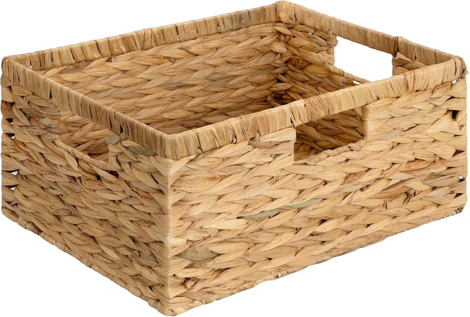 Wicker Storage Baskets for Shelves, Wicker Baskets for Organizing, Waterproof Woven Basket for Pantry