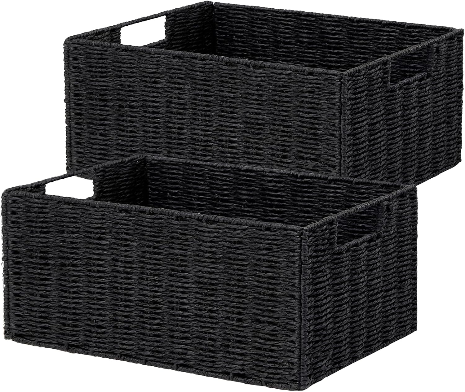 Small Storage Baskets for Organizing Toilet Paper Basket, Foldable Large Cube Storage Organizer Bins for Shelves
