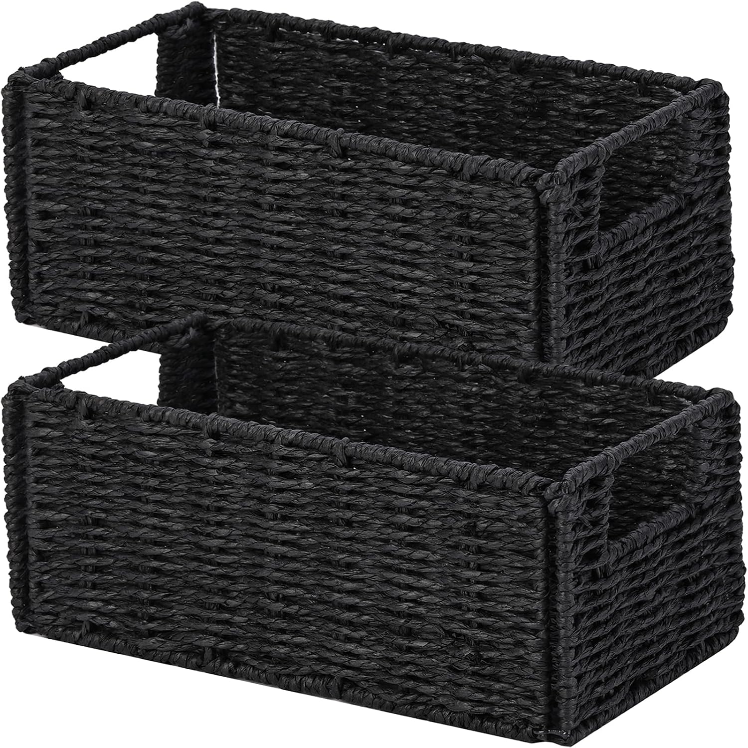 Small Storage Baskets for Organizing Toilet Paper Basket, Foldable Large Cube Storage Organizer Bins for Shelves