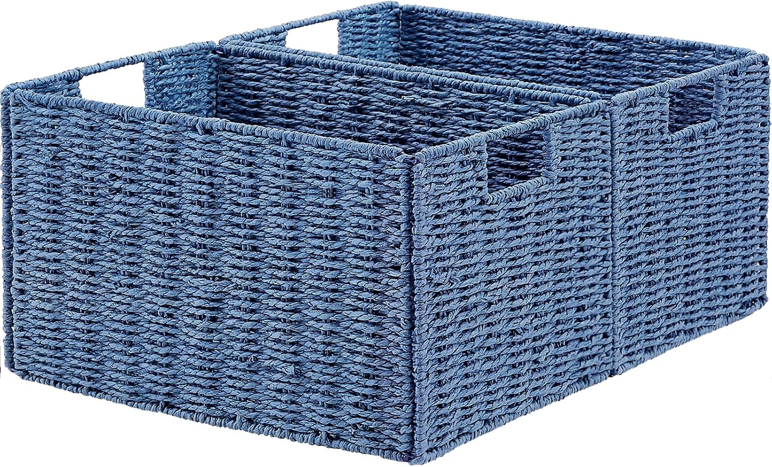 Small Storage Baskets for Organizing Toilet Paper Basket, Foldable Large Cube Storage Organizer Bins for Shelves