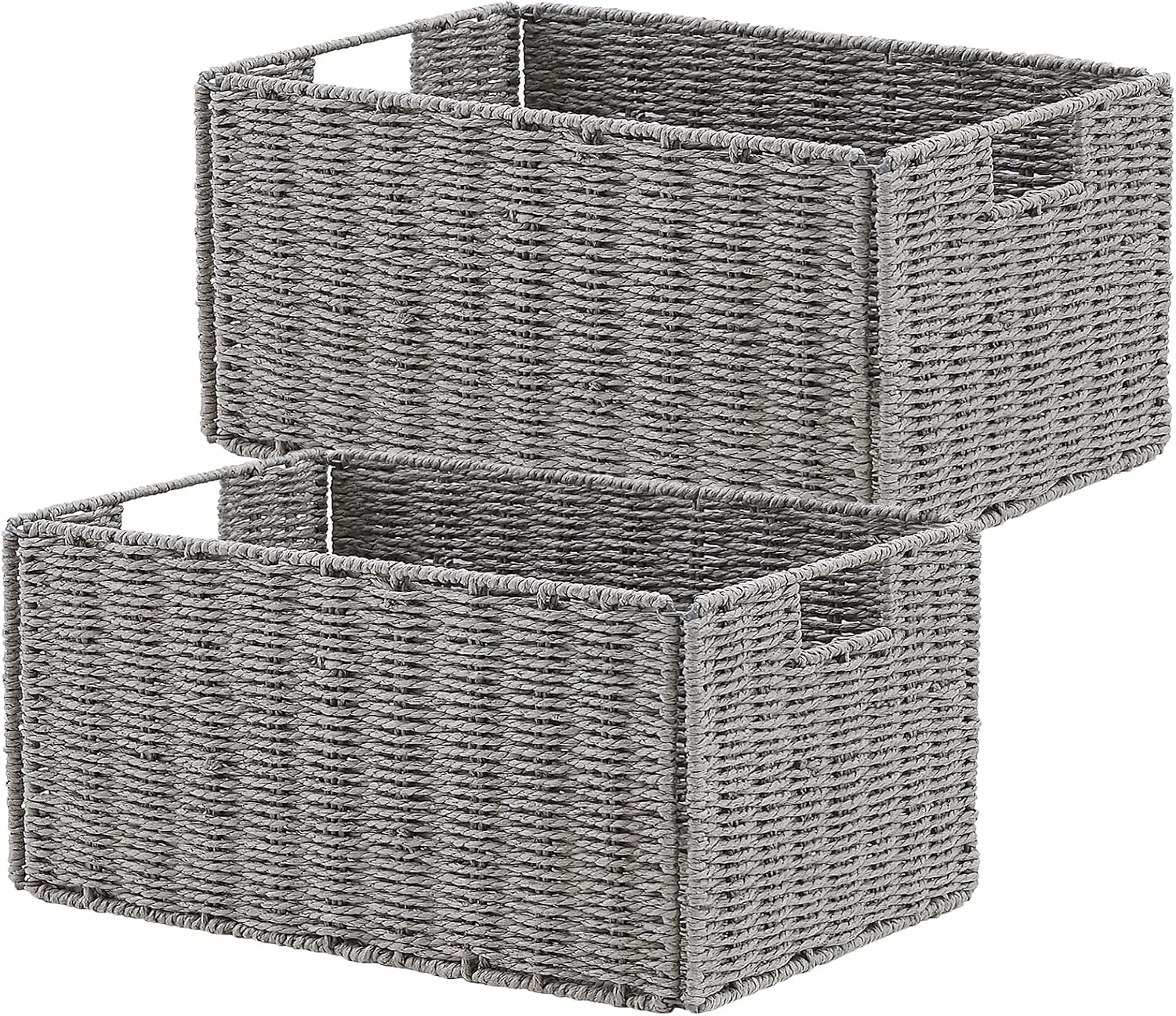 Small Storage Baskets for Organizing Toilet Paper Basket, Foldable Large Cube Storage Organizer Bins for Shelves