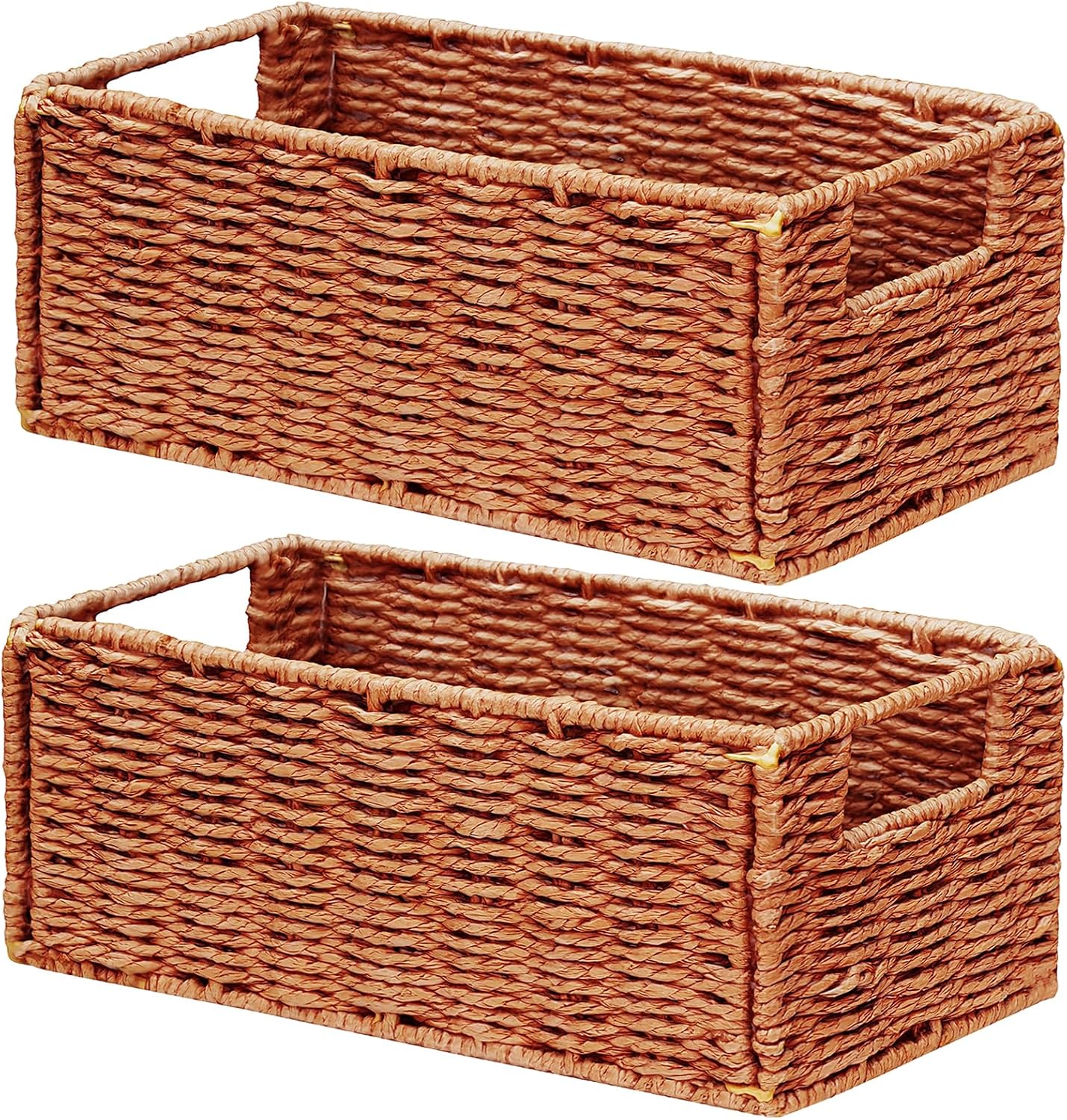 Small Storage Baskets for Organizing Toilet Paper Basket, Foldable Large Cube Storage Organizer Bins for Shelves