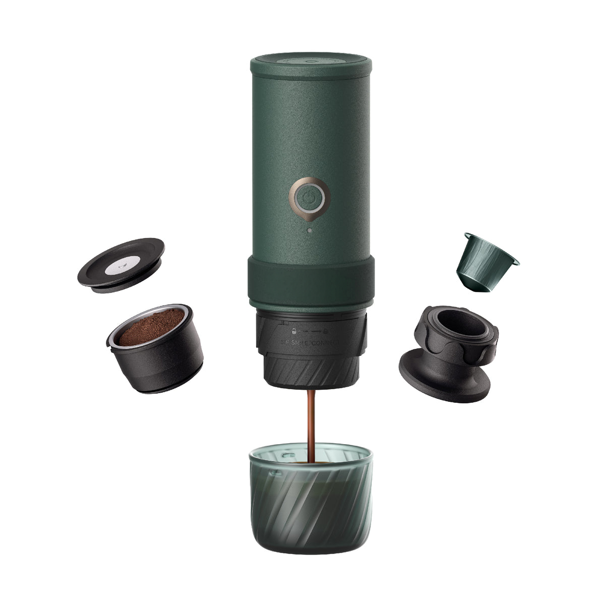 Portable Espresso Maker – 22 Bar Pressure Self-Heating Coffee Machine For Travel & Outdoor