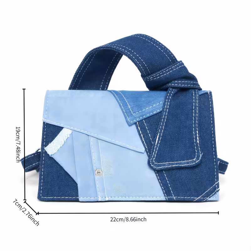 Patchwork Tote Bag, Magnetic Tote Bag