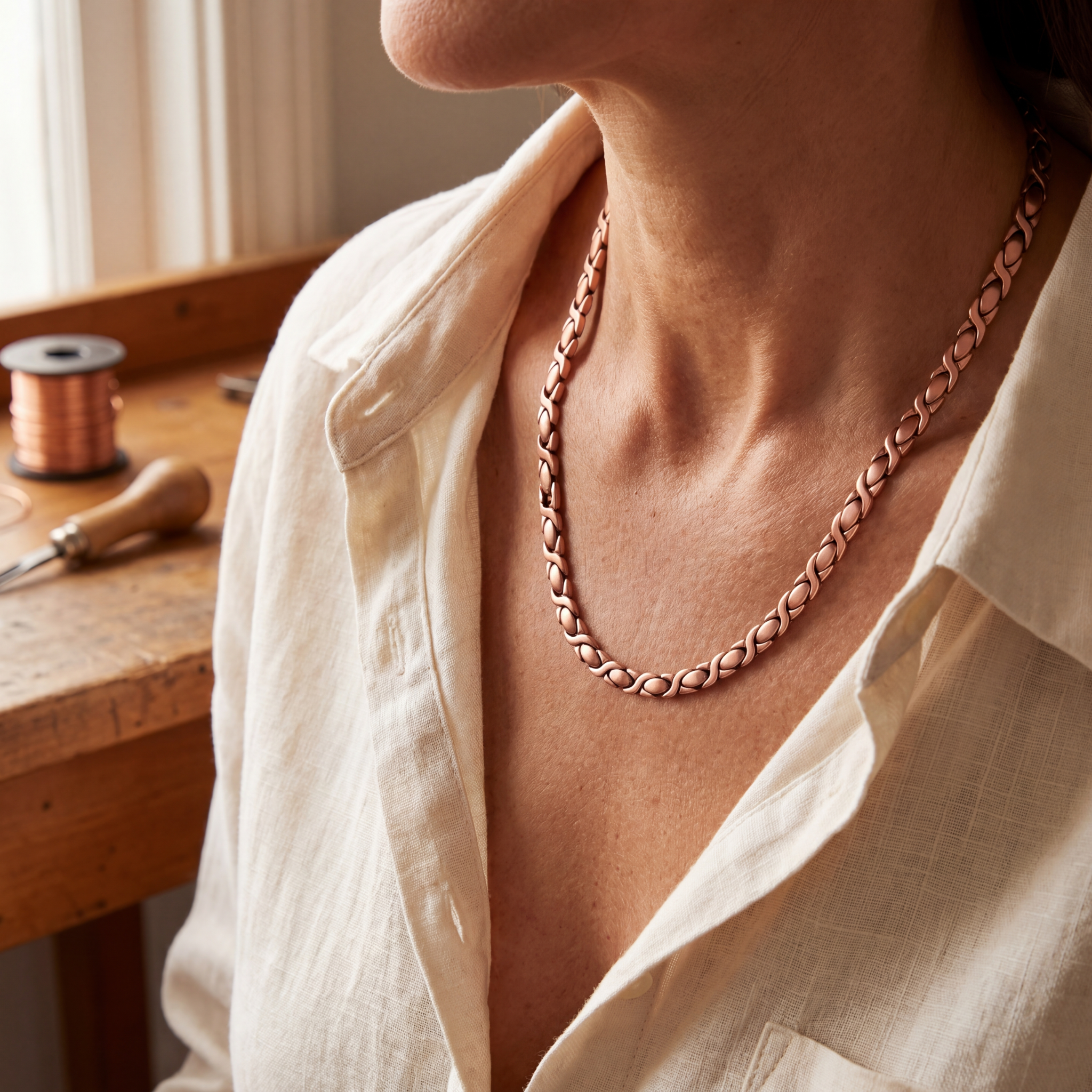 Vera cédrus réz nyaklánca-Vera's Jewelry
