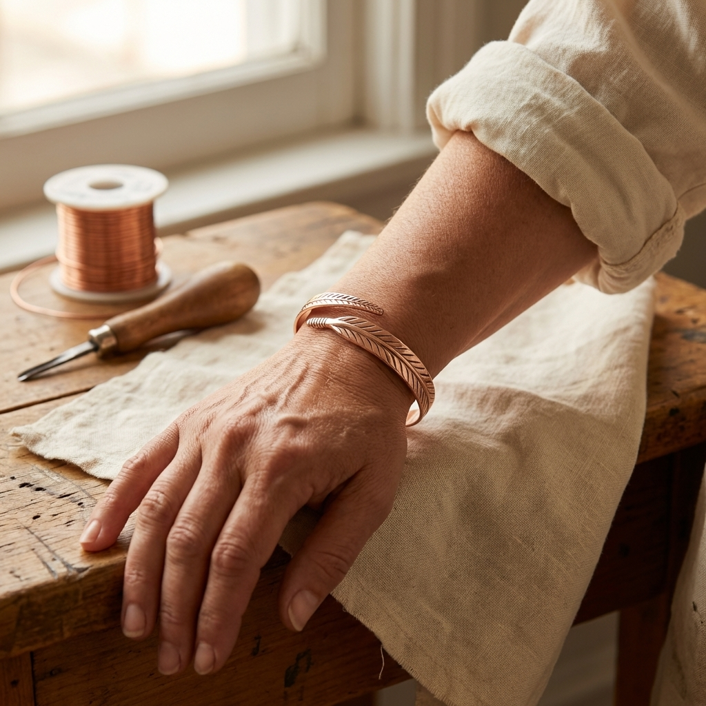 Vera gyökér réz karkötője-Vera's Jewelry
