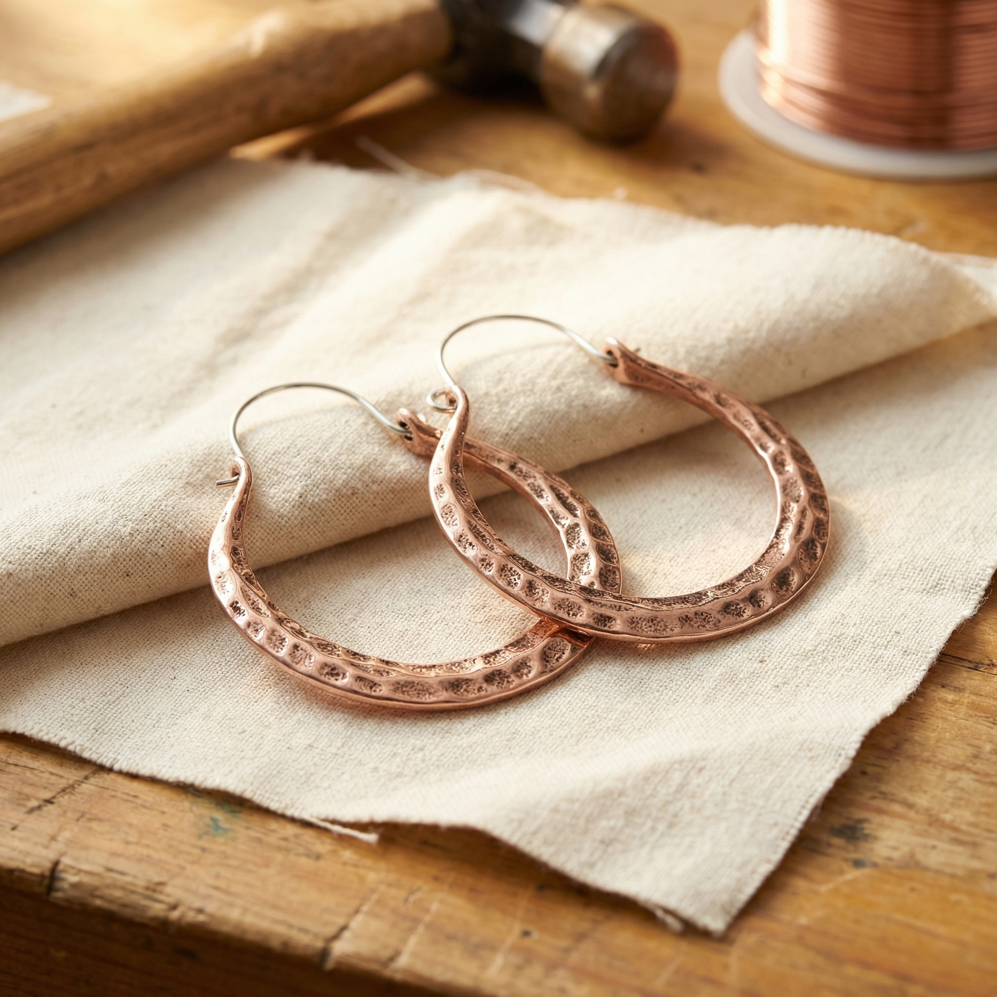 Vera parázs réz fülbevalói-Vera's Jewelry