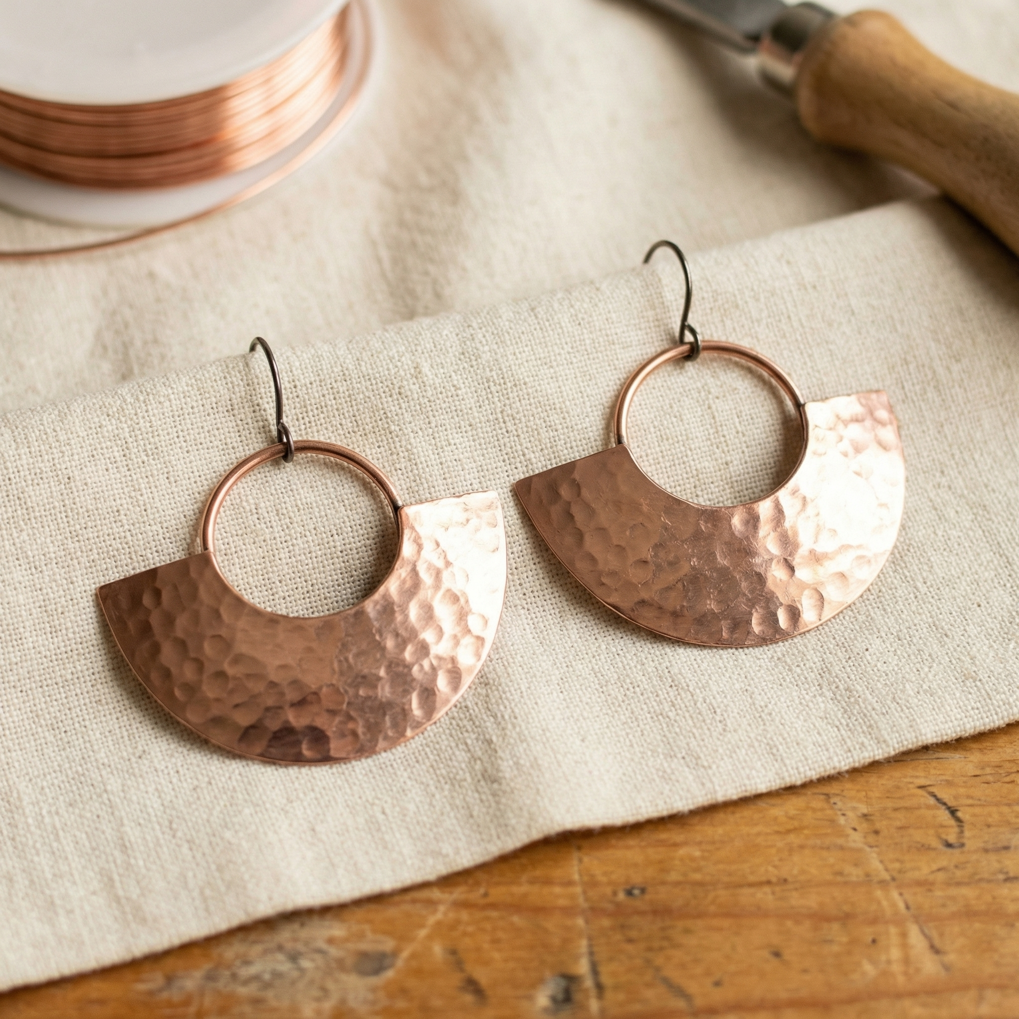Vera Sol réz fülbevalói-Vera's Jewelry