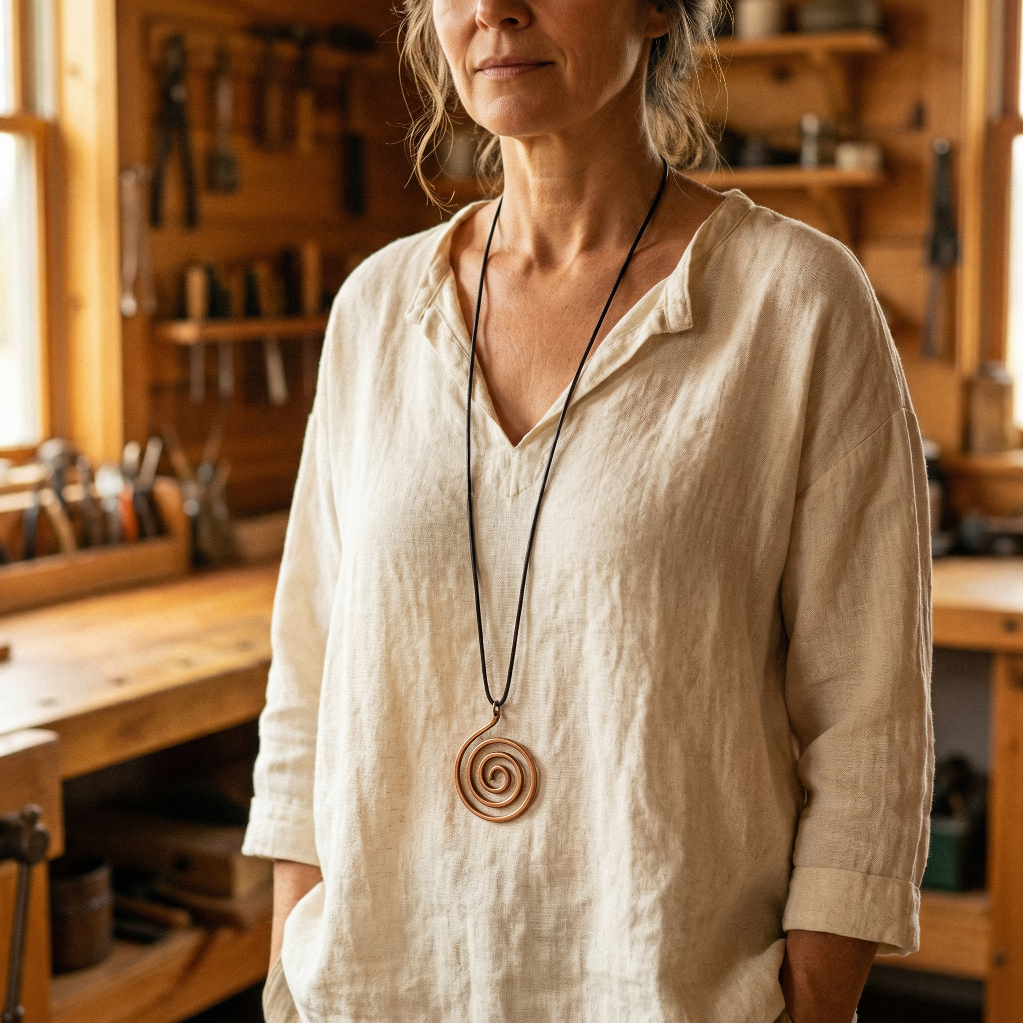 Vera Mesa réz nyaklánca-Vera's Jewelry