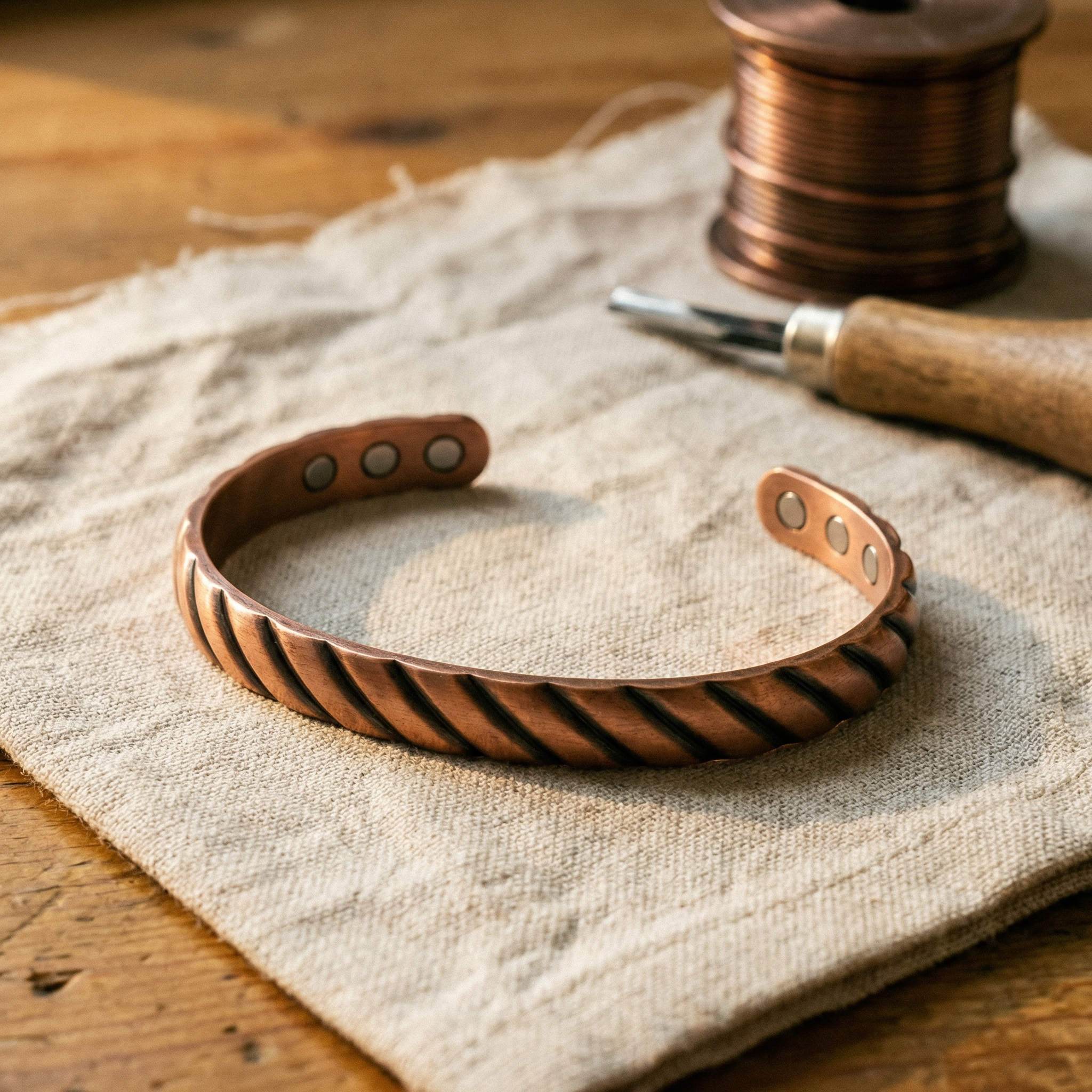 Vera tövises réz karkötője-Vera's Jewelry