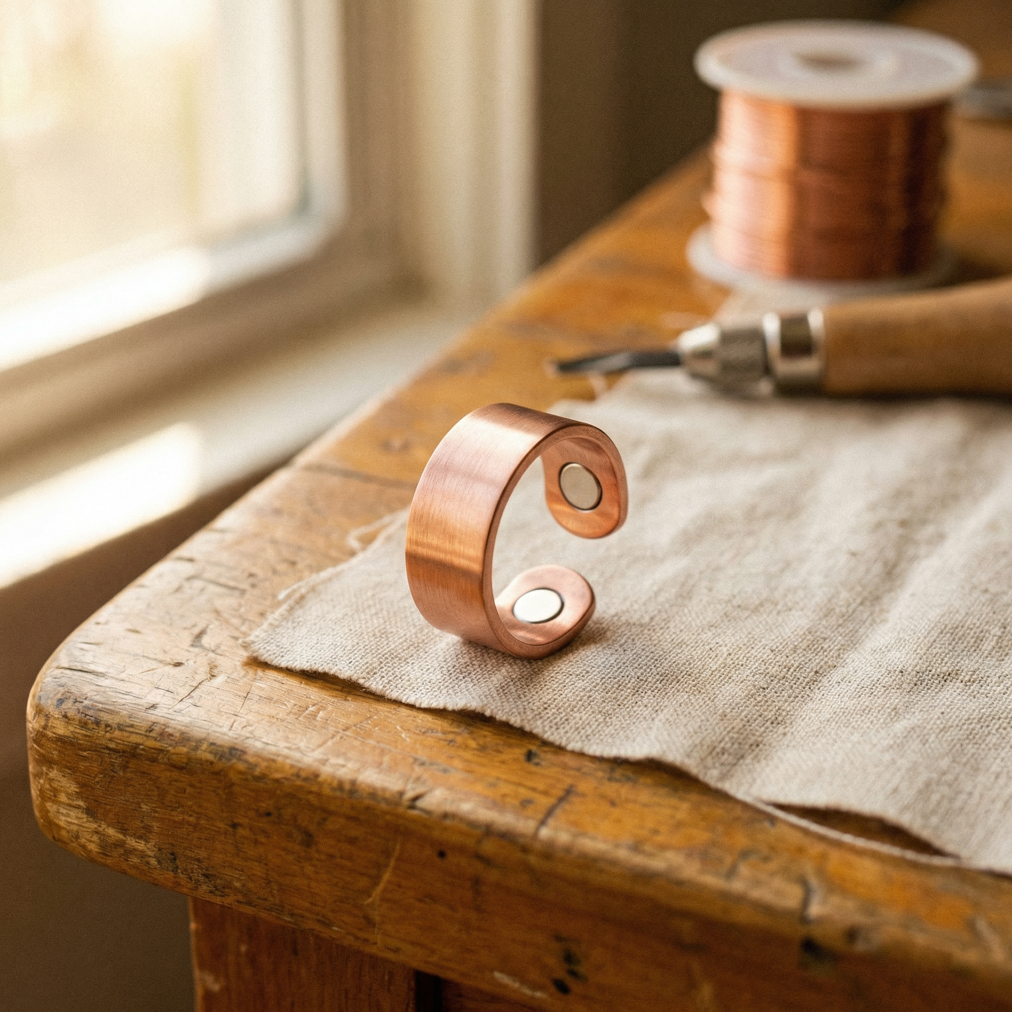 Vera hegesztett rézgyűrűje-Vera's Jewelry