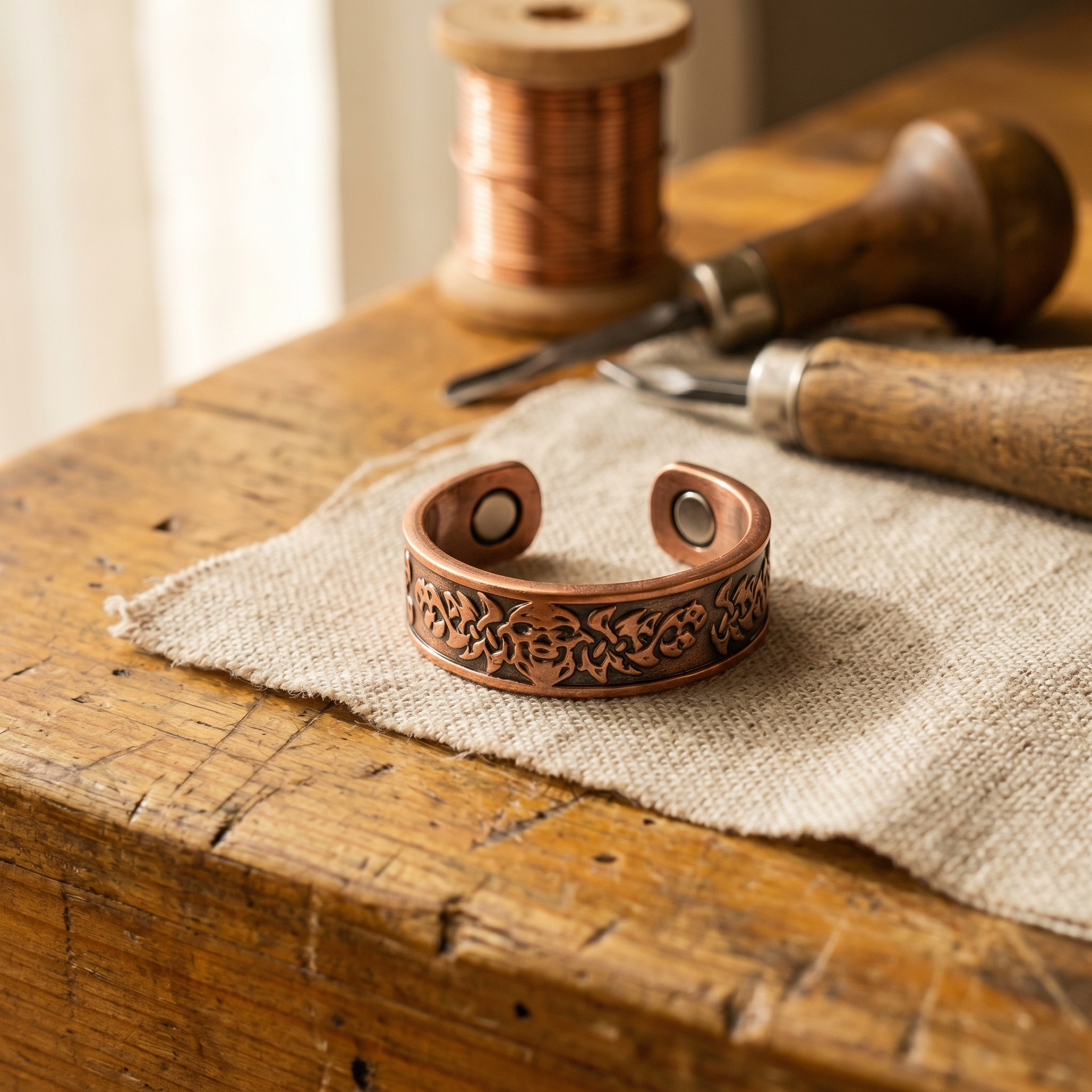 Vera kagylós rézgyűrűje-Vera's Jewelry