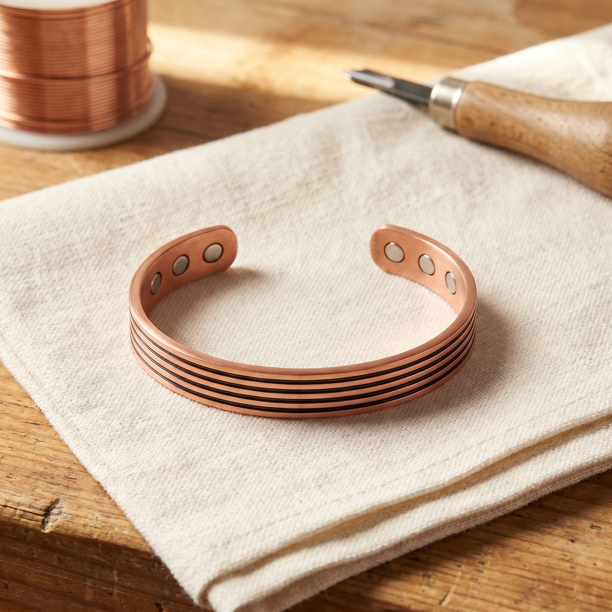 Vera zsályás réz karkötője-Vera's Jewelry