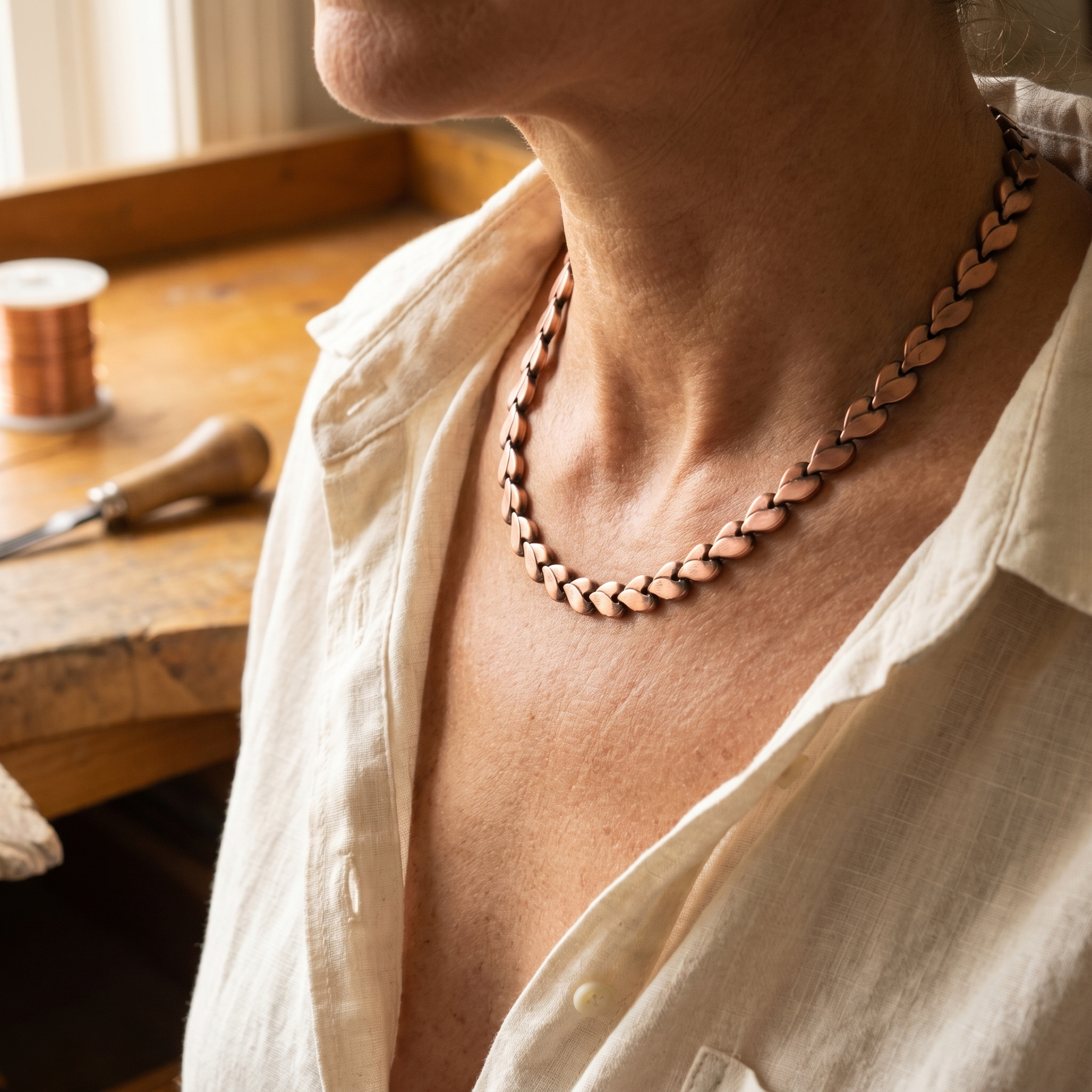 Vera tövises réz nyaklánca-Vera's Jewelry