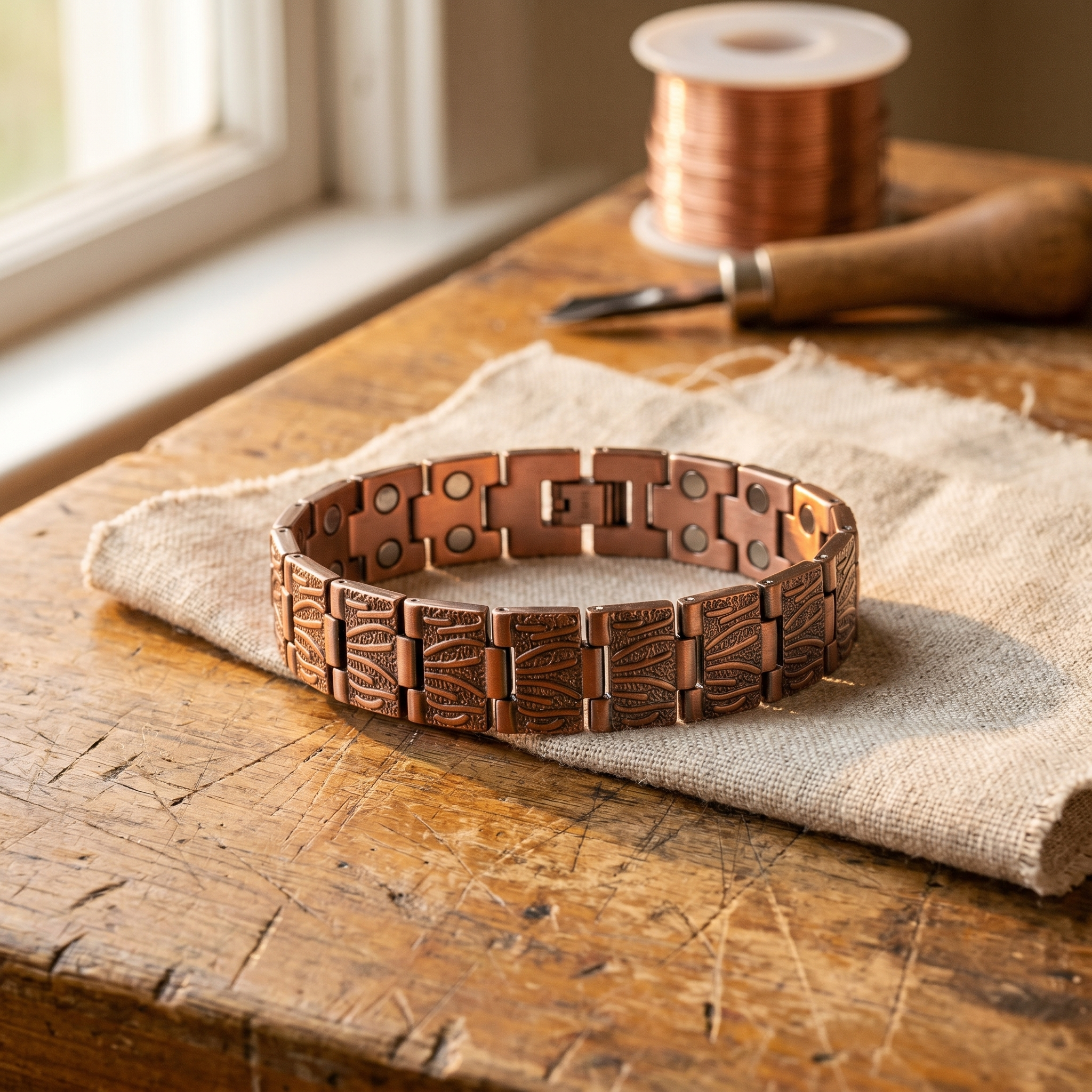 Vera's Grit férfi réz karkötő-Vera's Jewelry