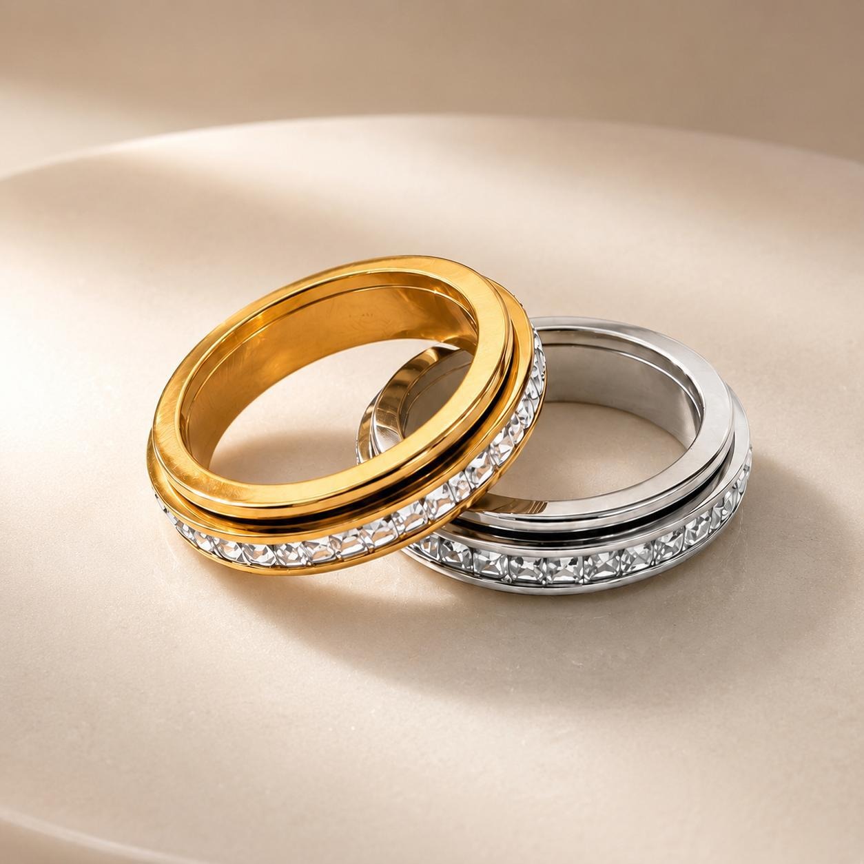 Serene Spin Anxiety Relief Fidget Spinner Ring