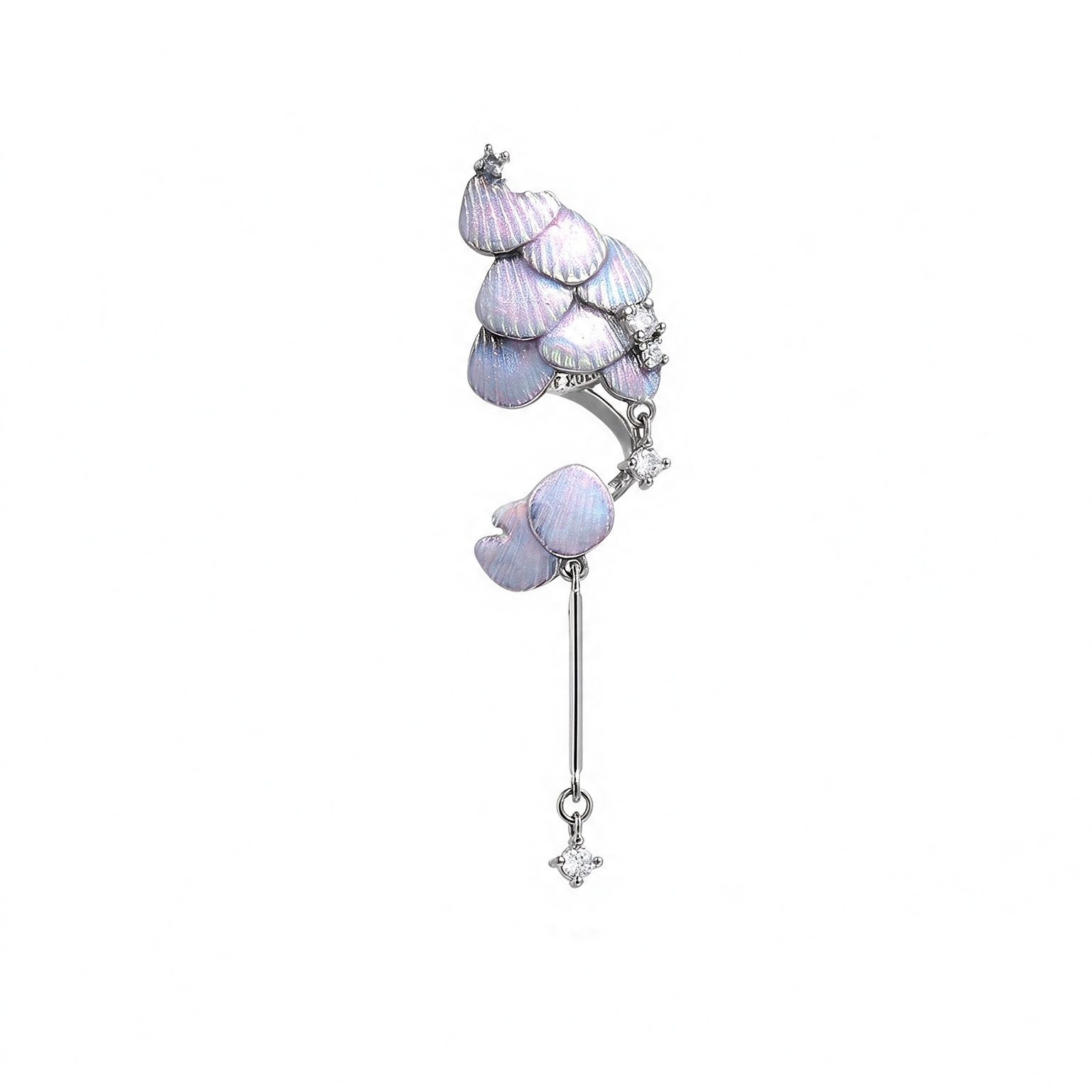 Atlantis Scale Textured Ear Cuff | Original Niche Premium No-Piercing Ear Cartilage Clip