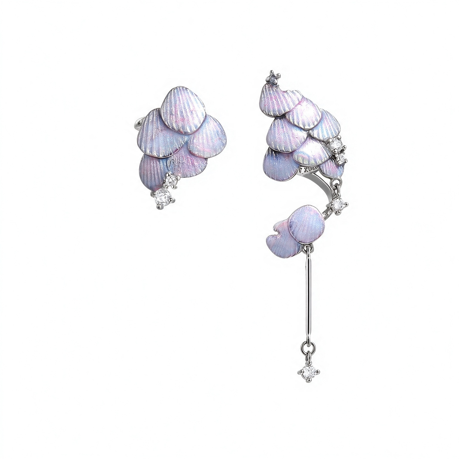 Atlantis Scale Textured Ear Cuff | Original Niche Premium No-Piercing Ear Cartilage Clip