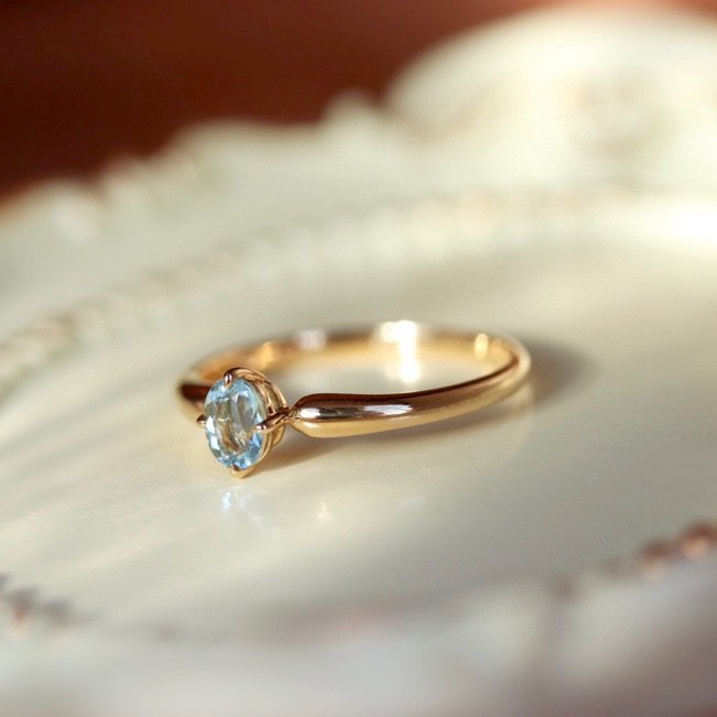 S925 Sterling Silver Heart Sapphire Ring | Minimalist Cool Tone Ins Style Statement Ring