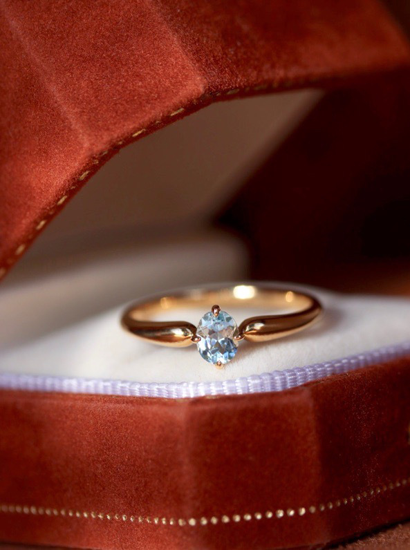 S925 Sterling Silver Heart Sapphire Ring | Minimalist Cool Tone Ins Style Statement Ring