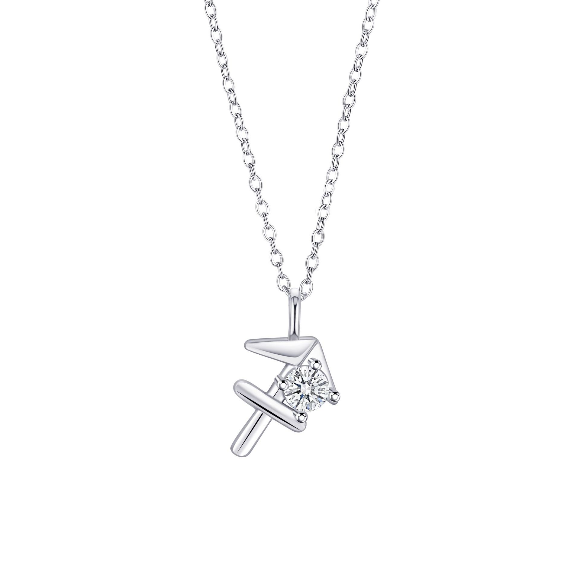 12 Constellation Pendant Necklace, Stainless Steel Zodiac Sign Clavicle Chain