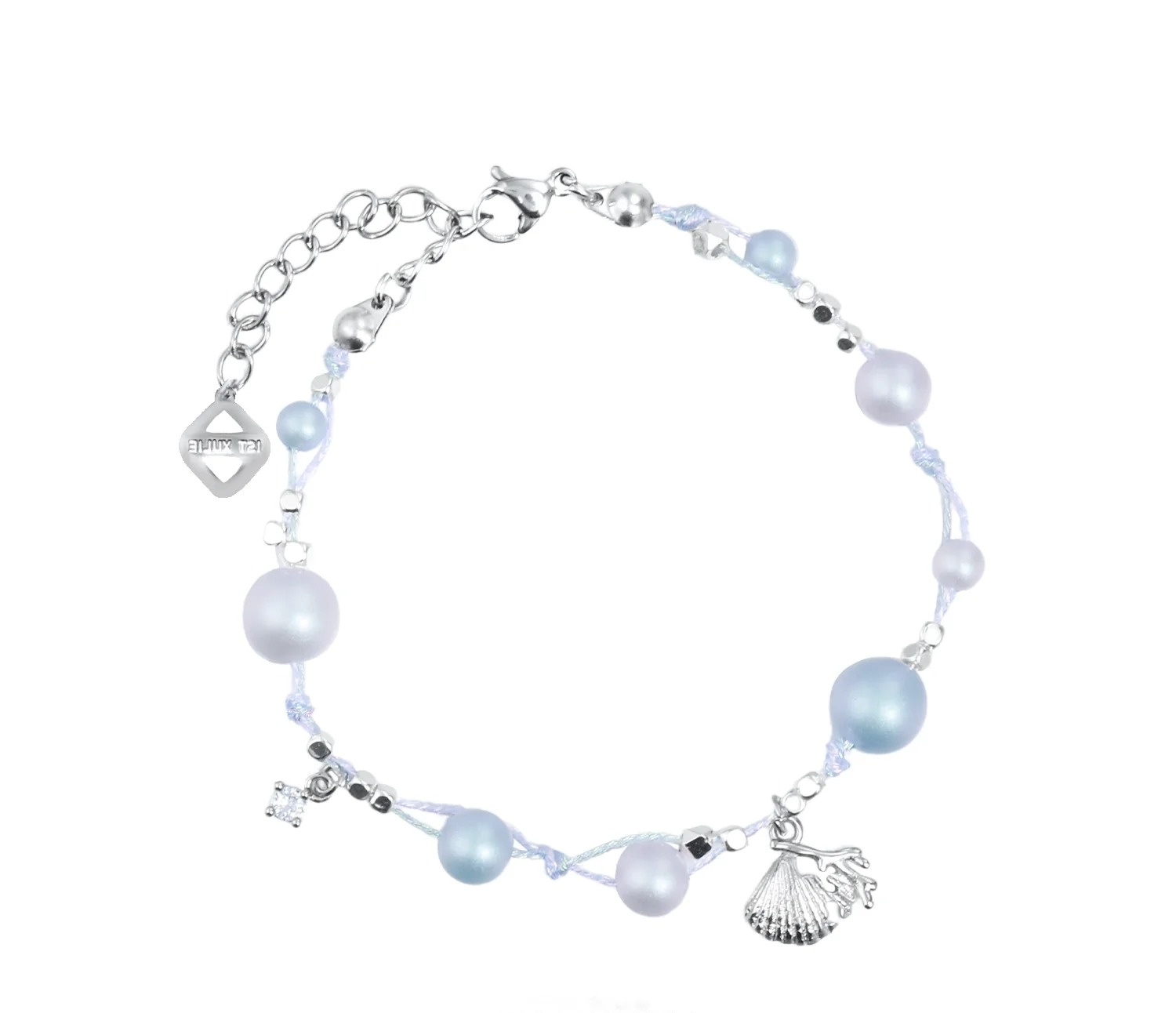 Atlantean Whale 3D Relief Cuff Bracelet | Original Niche Sweet Cool Premium Bangle & Pearl Bracelet Set