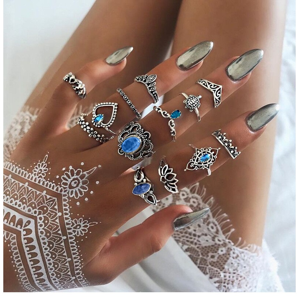 Mystic Retro Stacking Open Ring Set
