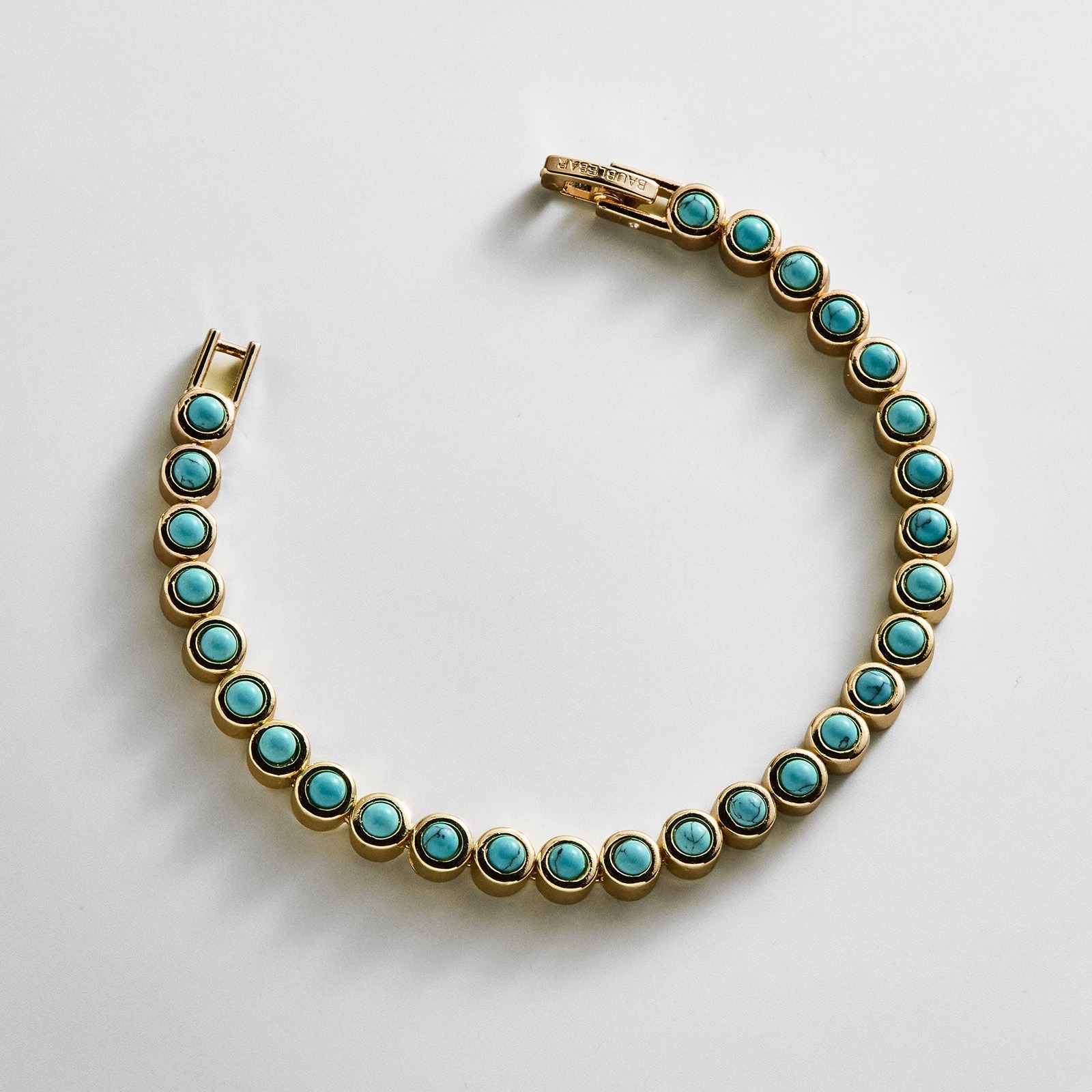 Eternal Radiance 14K Gold Plated Bezel-Set Gemstone Bracelet