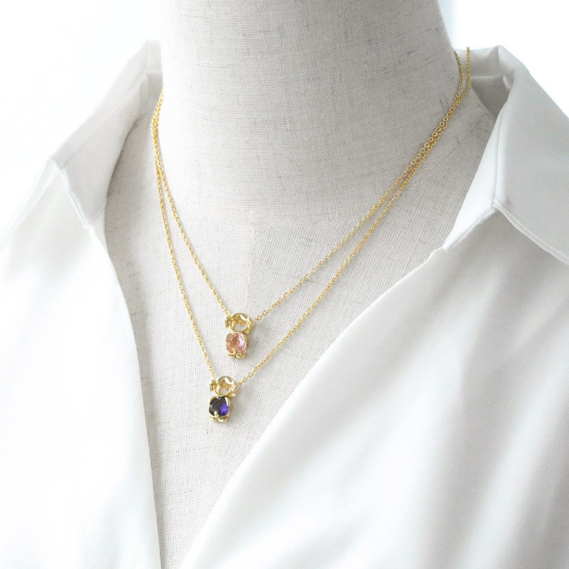 Treasured Moments 14K Gold Birthstone Little Person Pendant Necklace