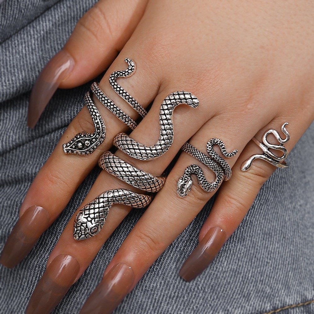 Mystic Retro Stacking Open Ring Set