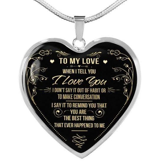 To my love heart pendant
