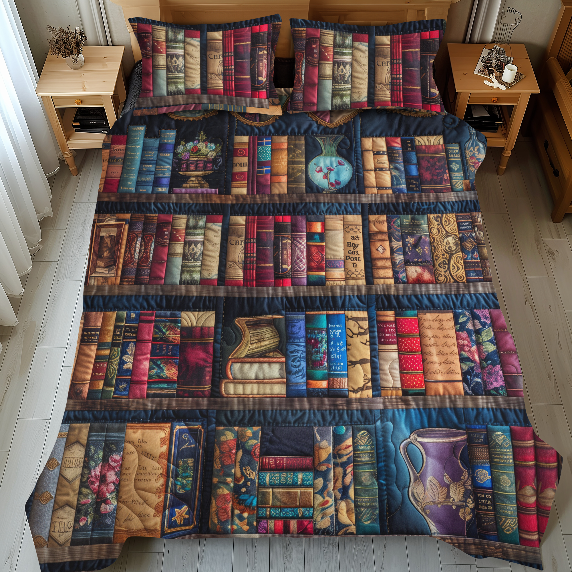 Page Perch 3-Piece Quilted Bedding Set NCU0DK071
