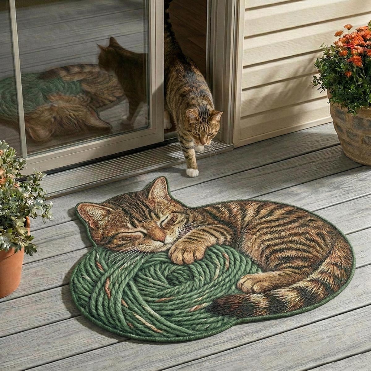 Cat Custom Shape Doormat NCU0QN100