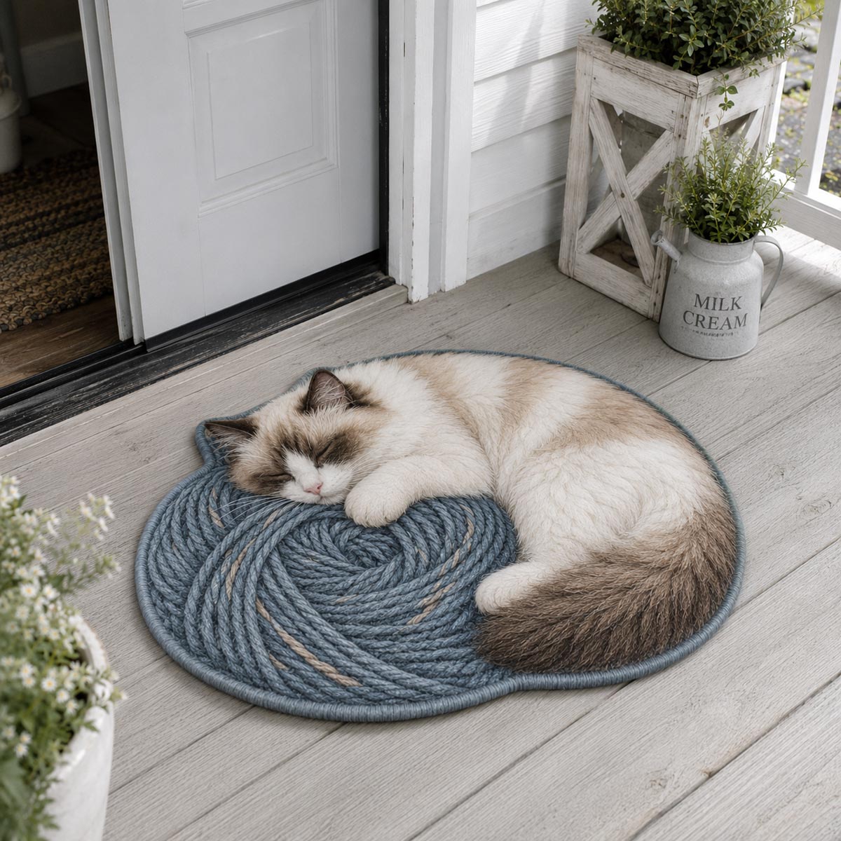 Cat Custom Shape Doormat NCU0QN100