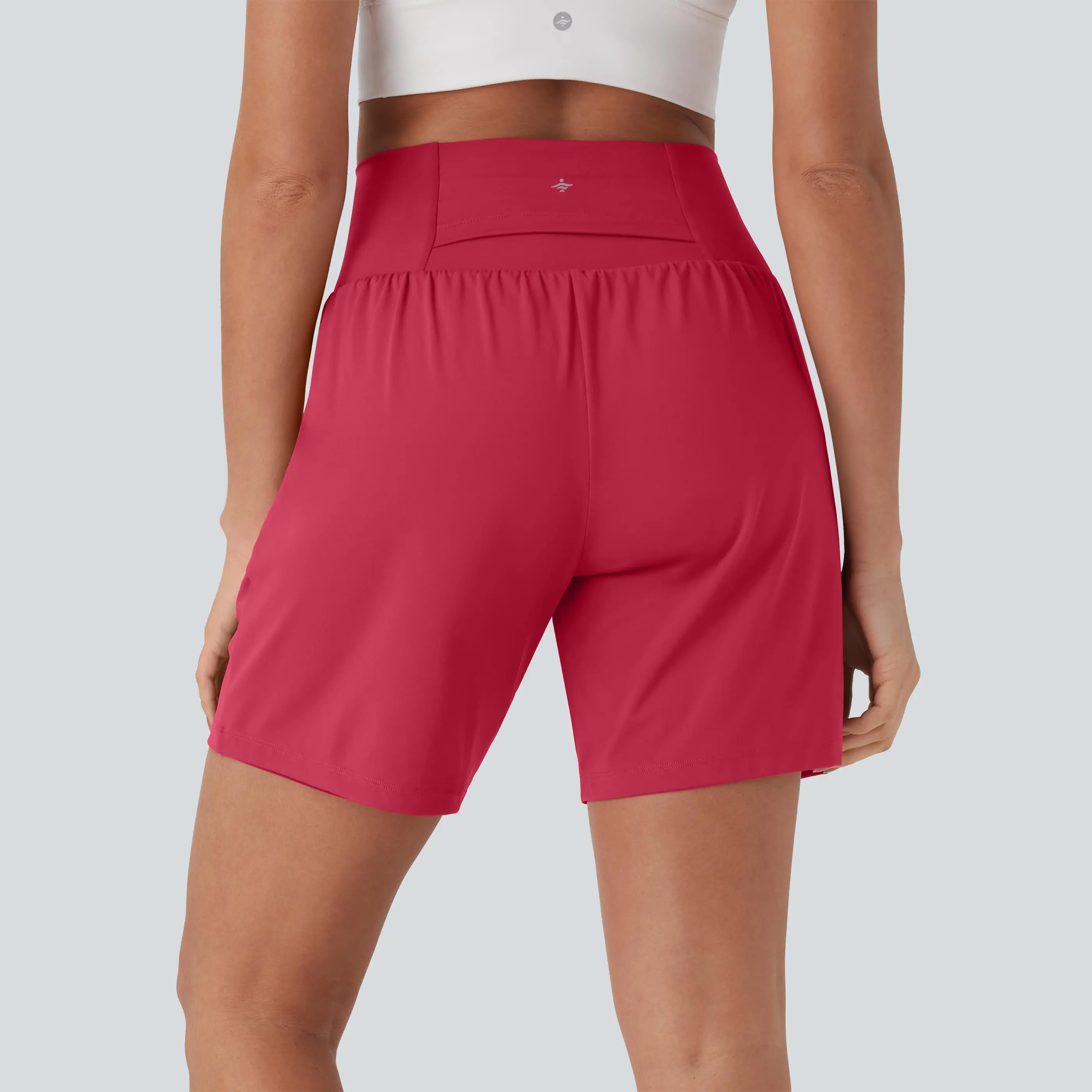 Halara 2-Piece Softlyzero Airy Super High Waisted 2-in-1 Cool Touch Yoga Shorts 7" with Pockets Set