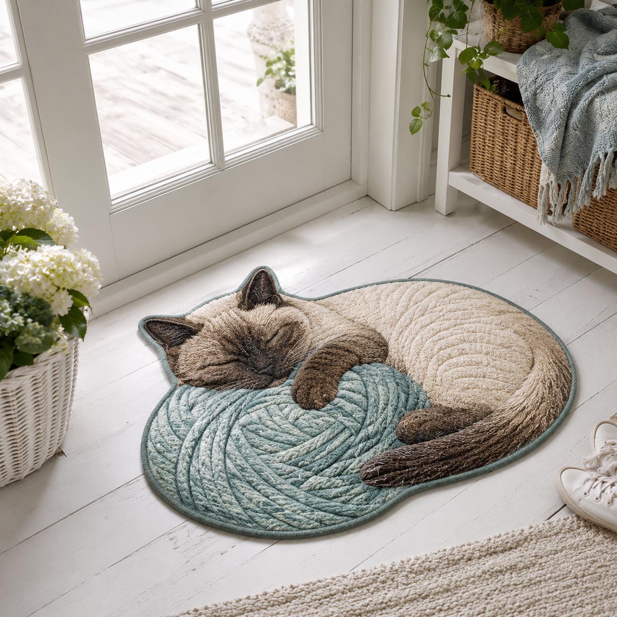 Cat Custom Shape Doormat NCU0QN100