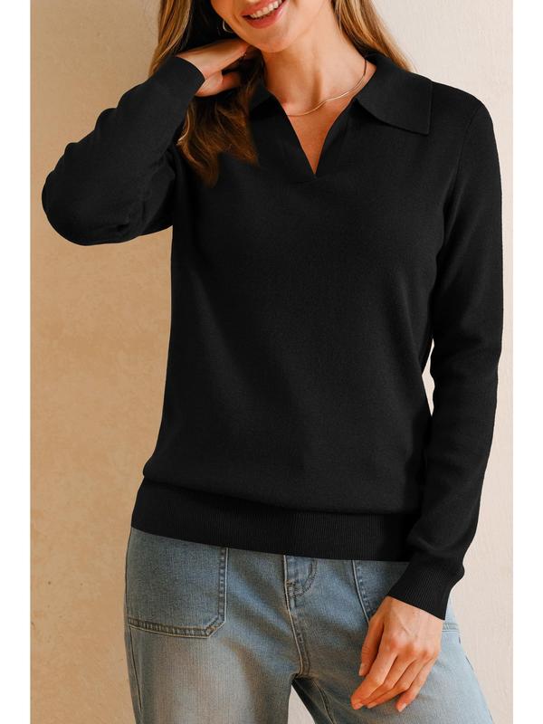 Arach&Cloz Women&rsquo;s Wool Blend Polo Shirts Fall Sweaters Business Casual Outfits 2025