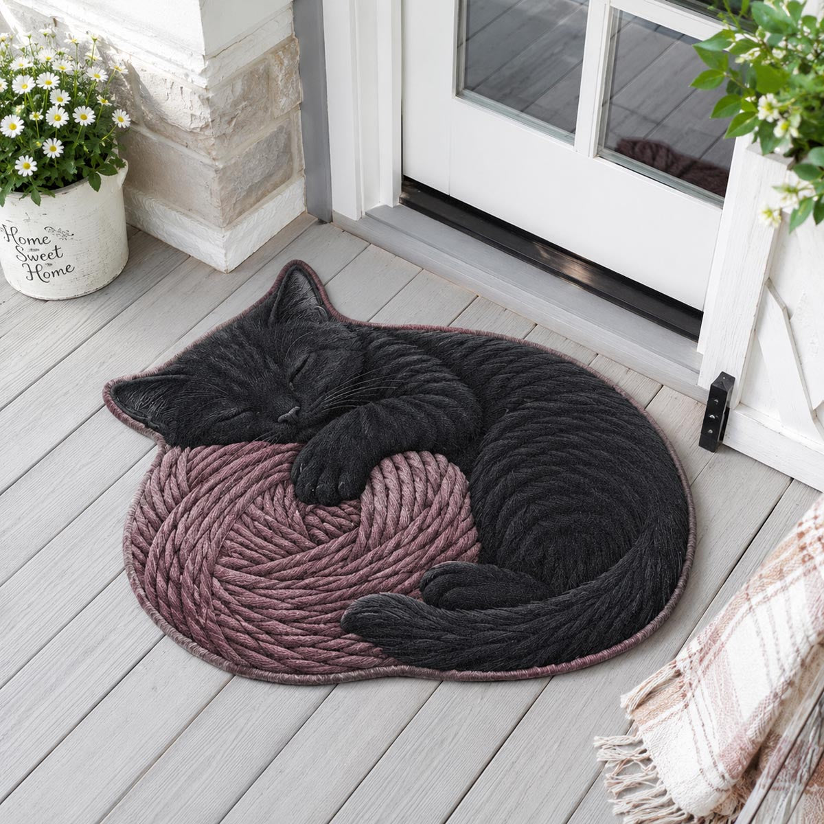 Cat Custom Shape Doormat NCU0QN100