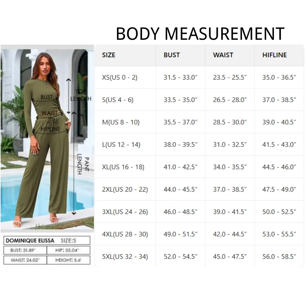 2-Piece Long Crop Top Wide Leg Pants