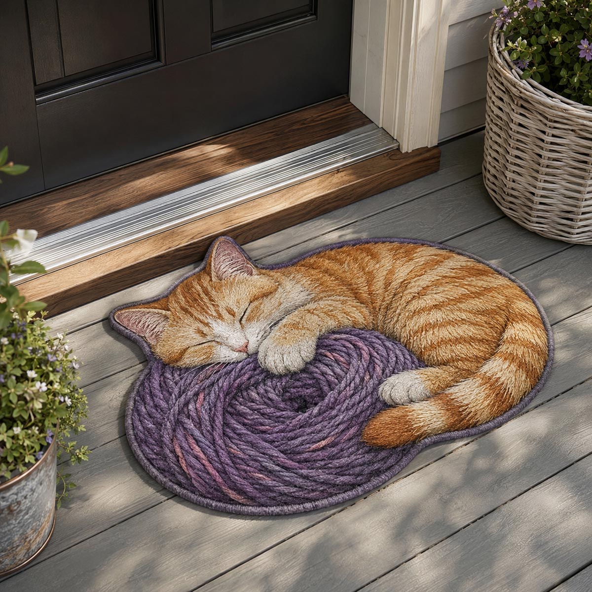 Cat Custom Shape Doormat NCU0QN100