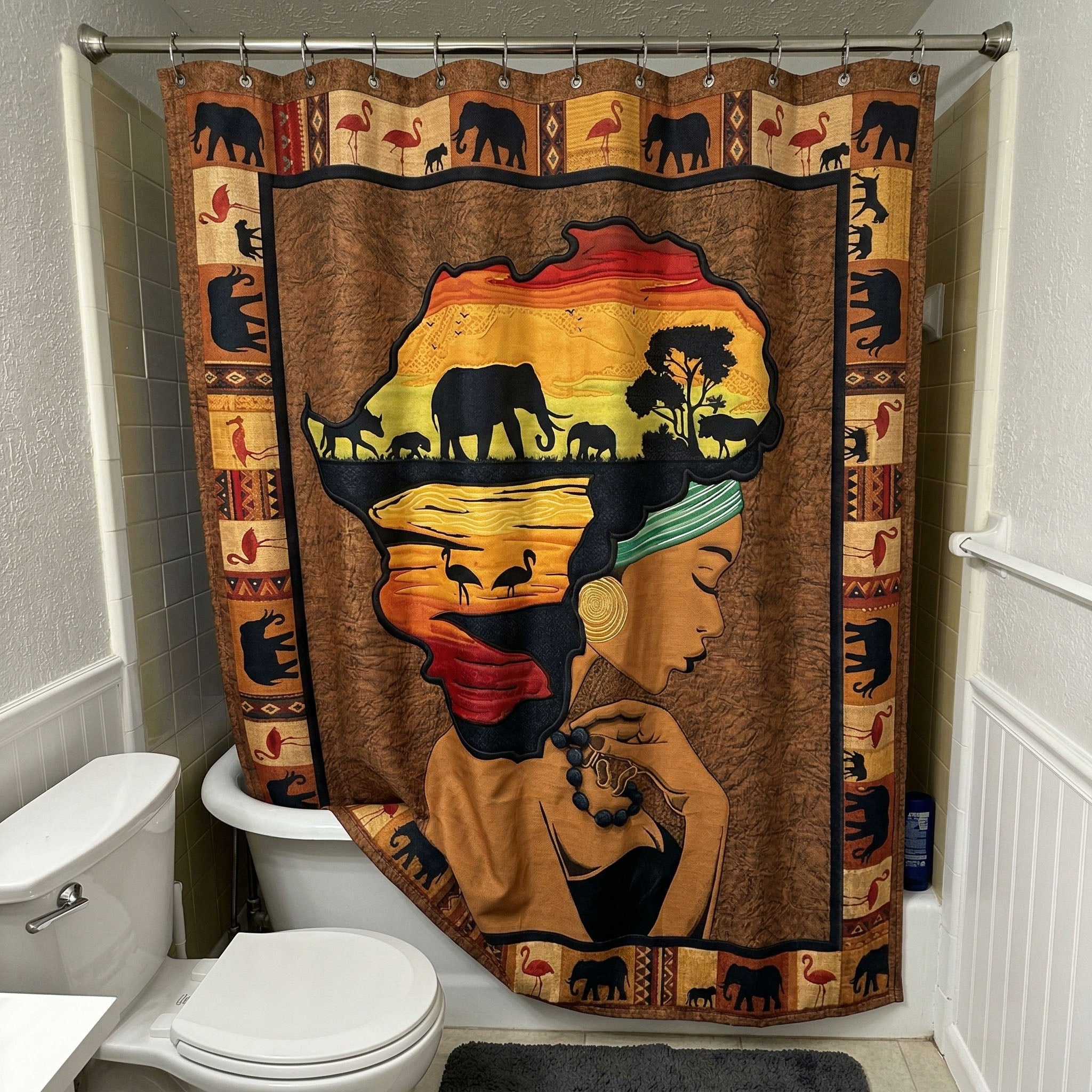African Grace Shower Curtain NCU0NNT3103