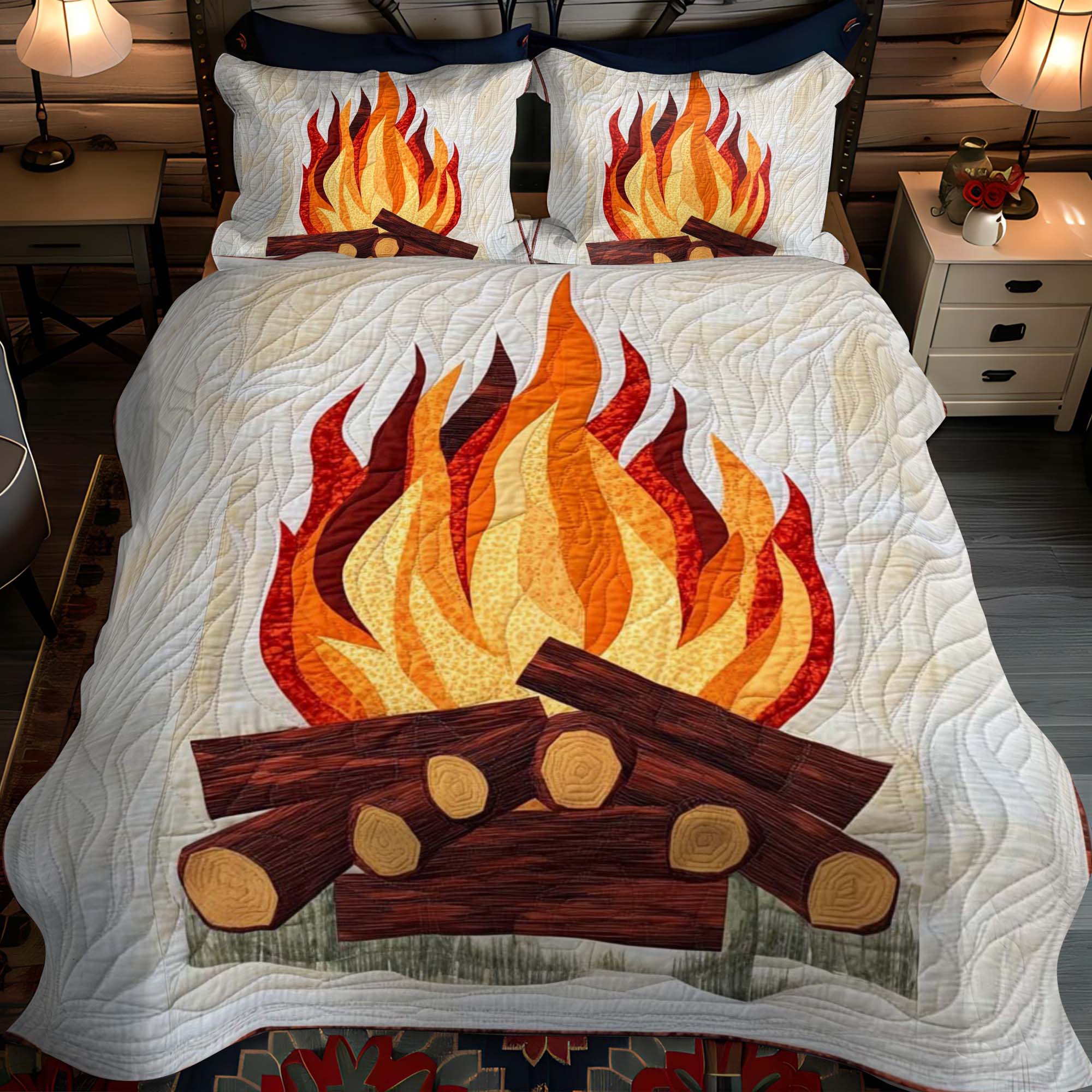 Alpine Haven 3-Piece Quilted Bedding Set NCU0NT669