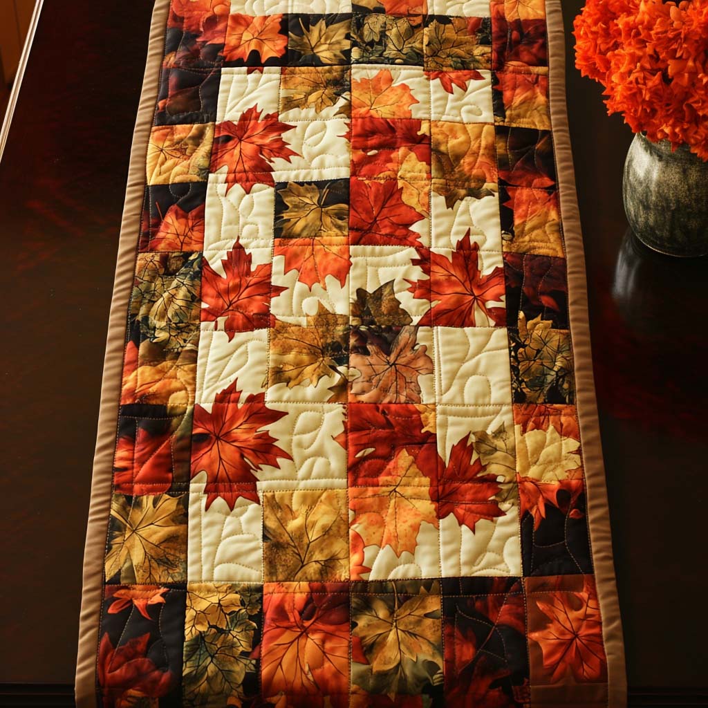 Amber Maple Lane Quilted Table Runner NCU0NNT940