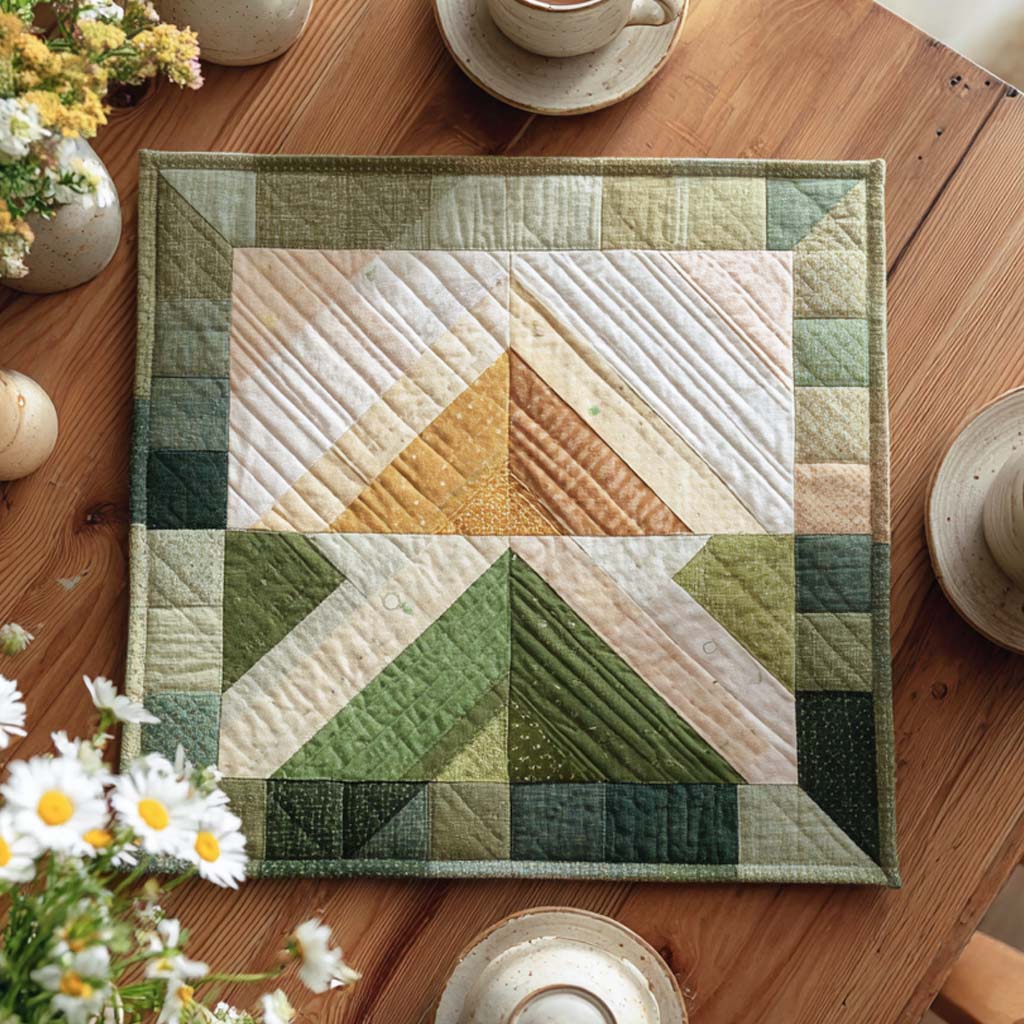 Amber Sky Serenade Quilted Table Topper NCU0NXD075